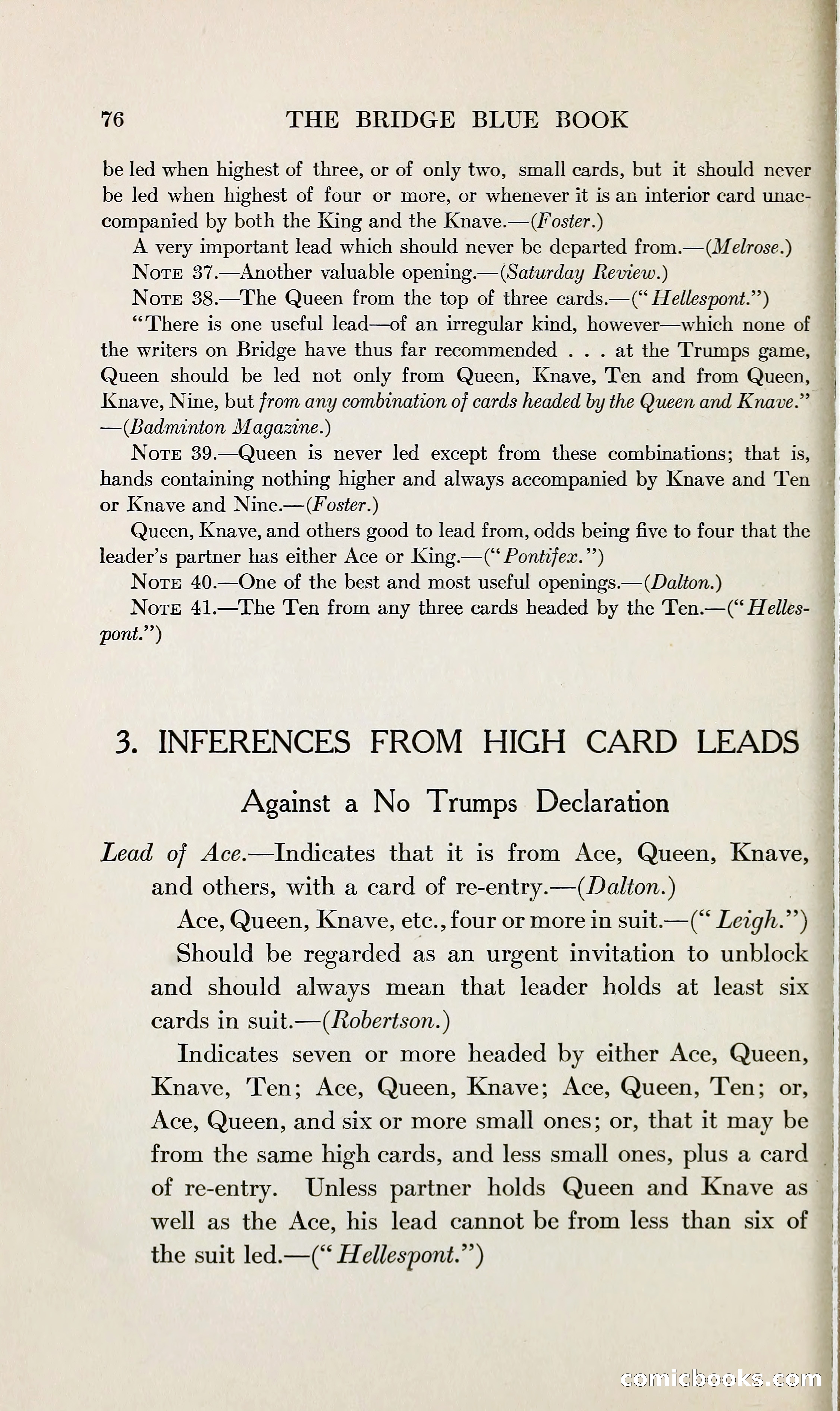 The Bridge Blue Book — page 91 of 166