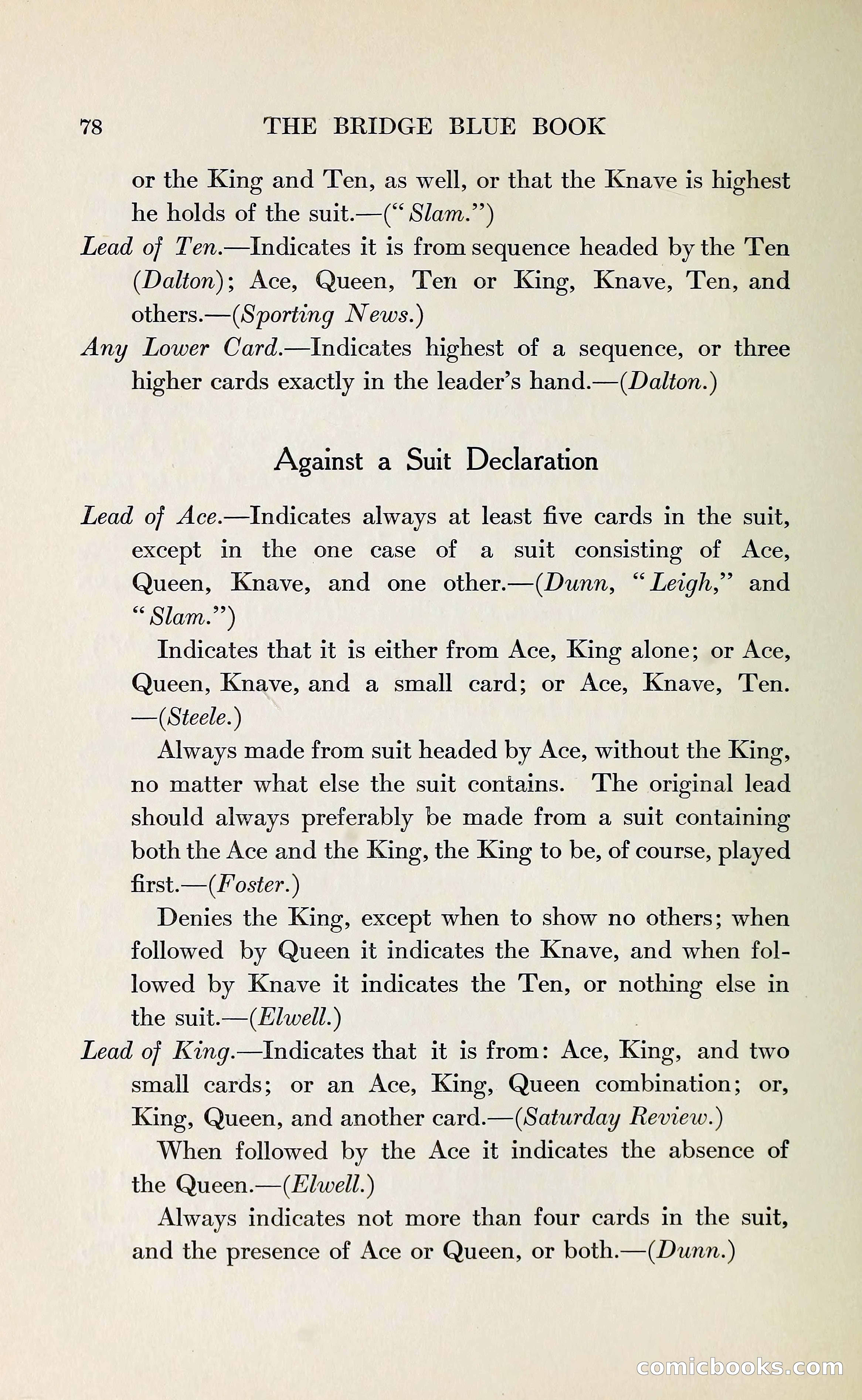 The Bridge Blue Book — page 90 of 172