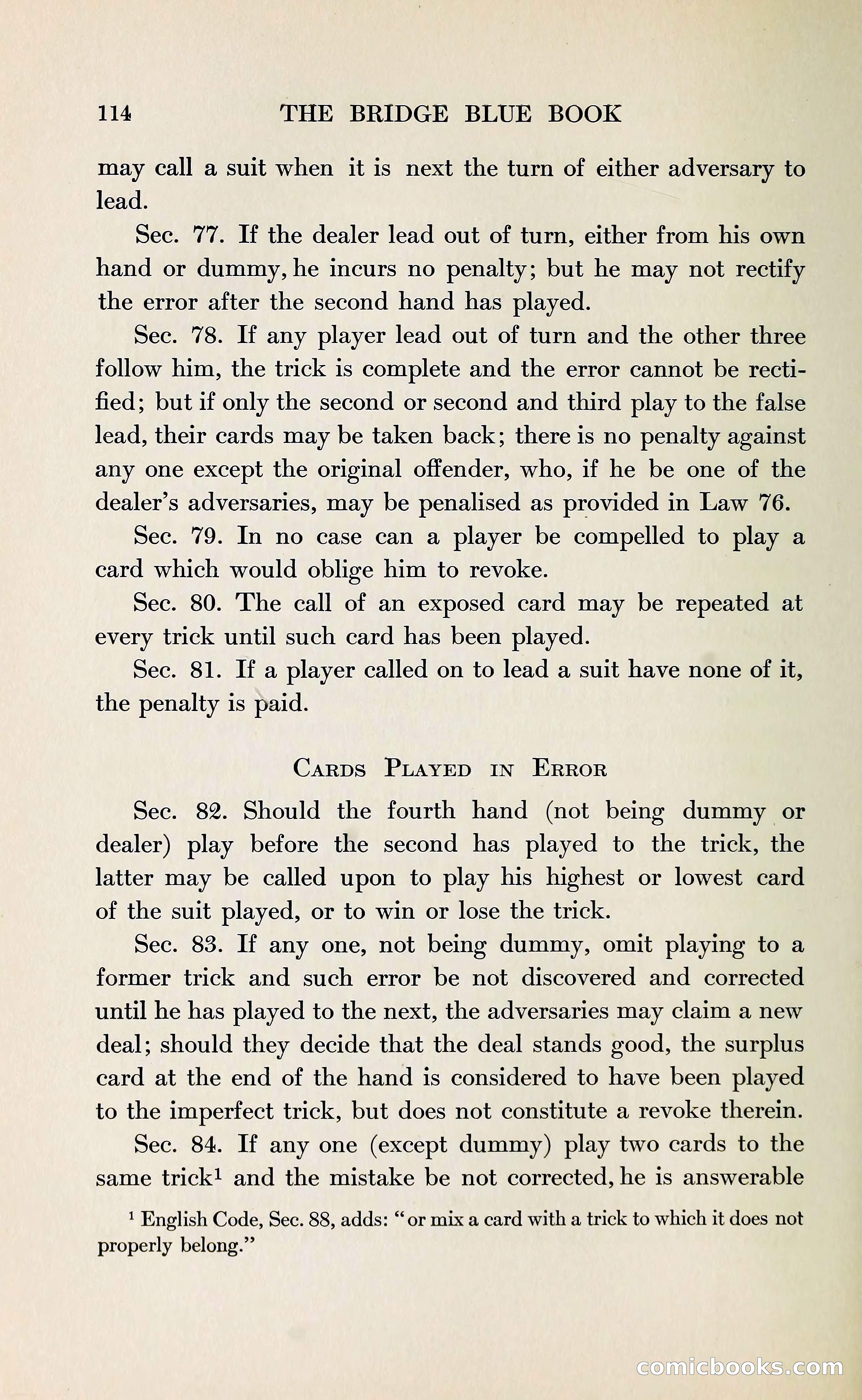 The Bridge Blue Book — page 126 of 172