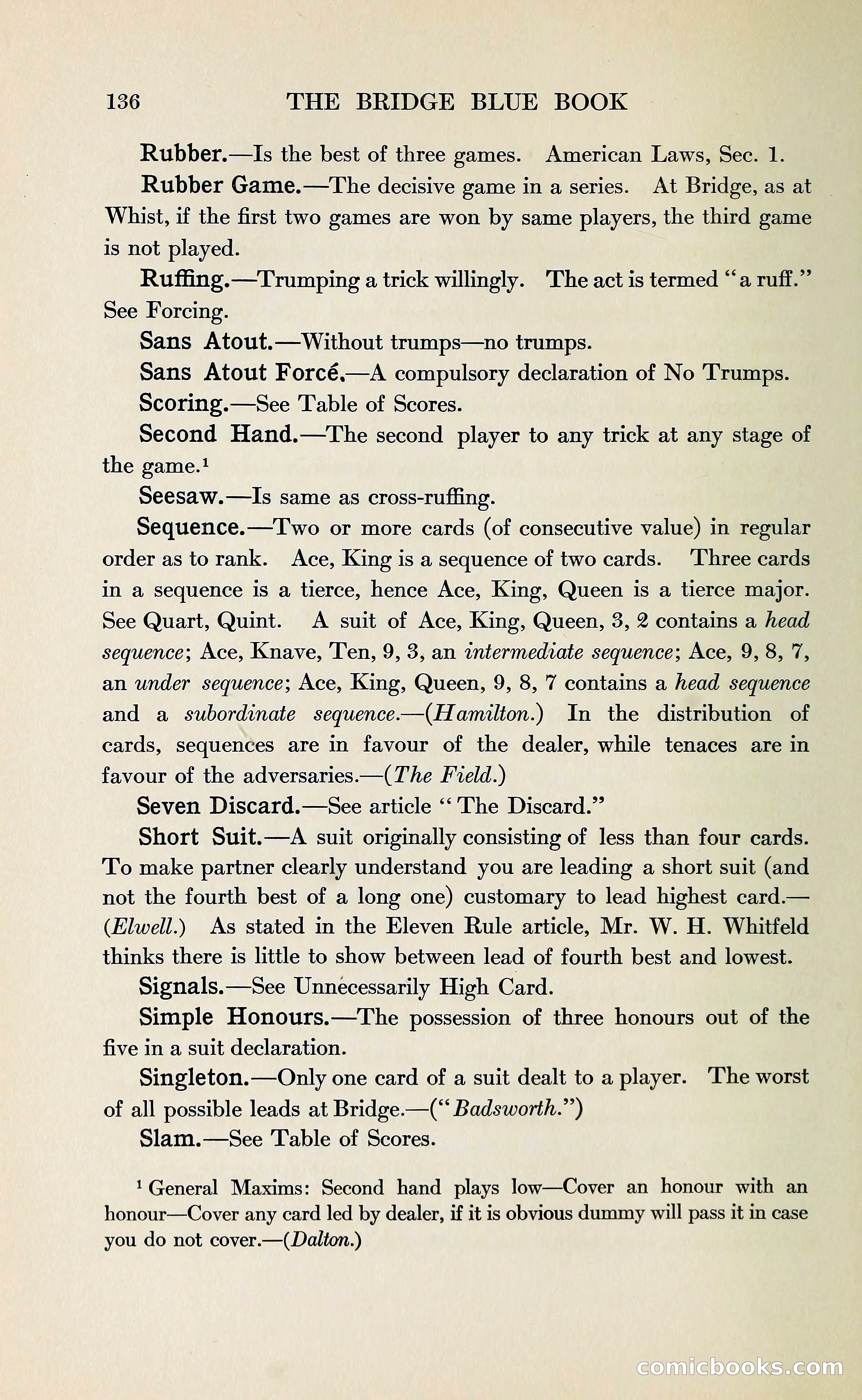 The Bridge Blue Book — page 148 of 172