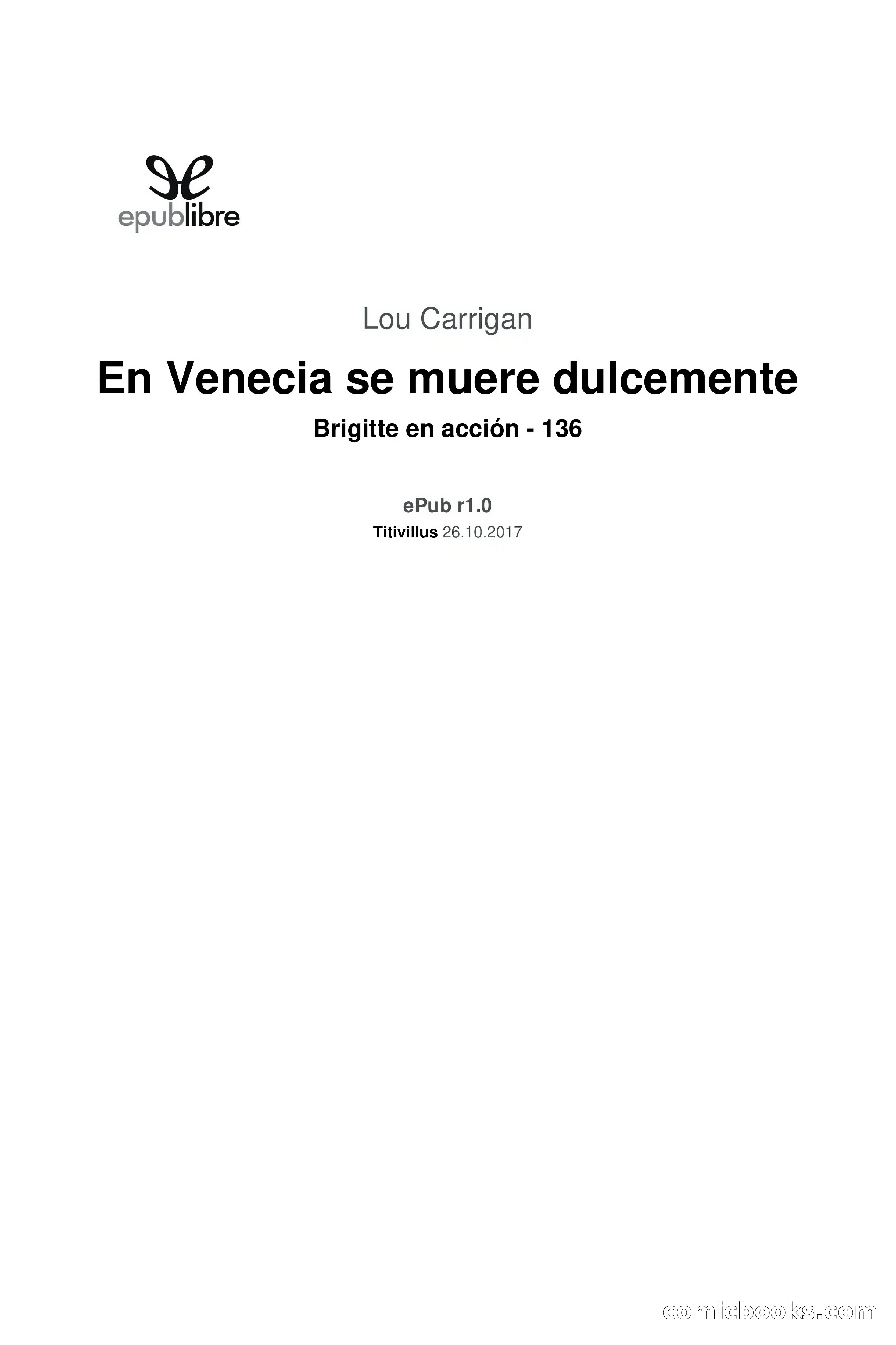 Brigitte en Acción: En Venecia se muere dulcemente — page 3 of 92