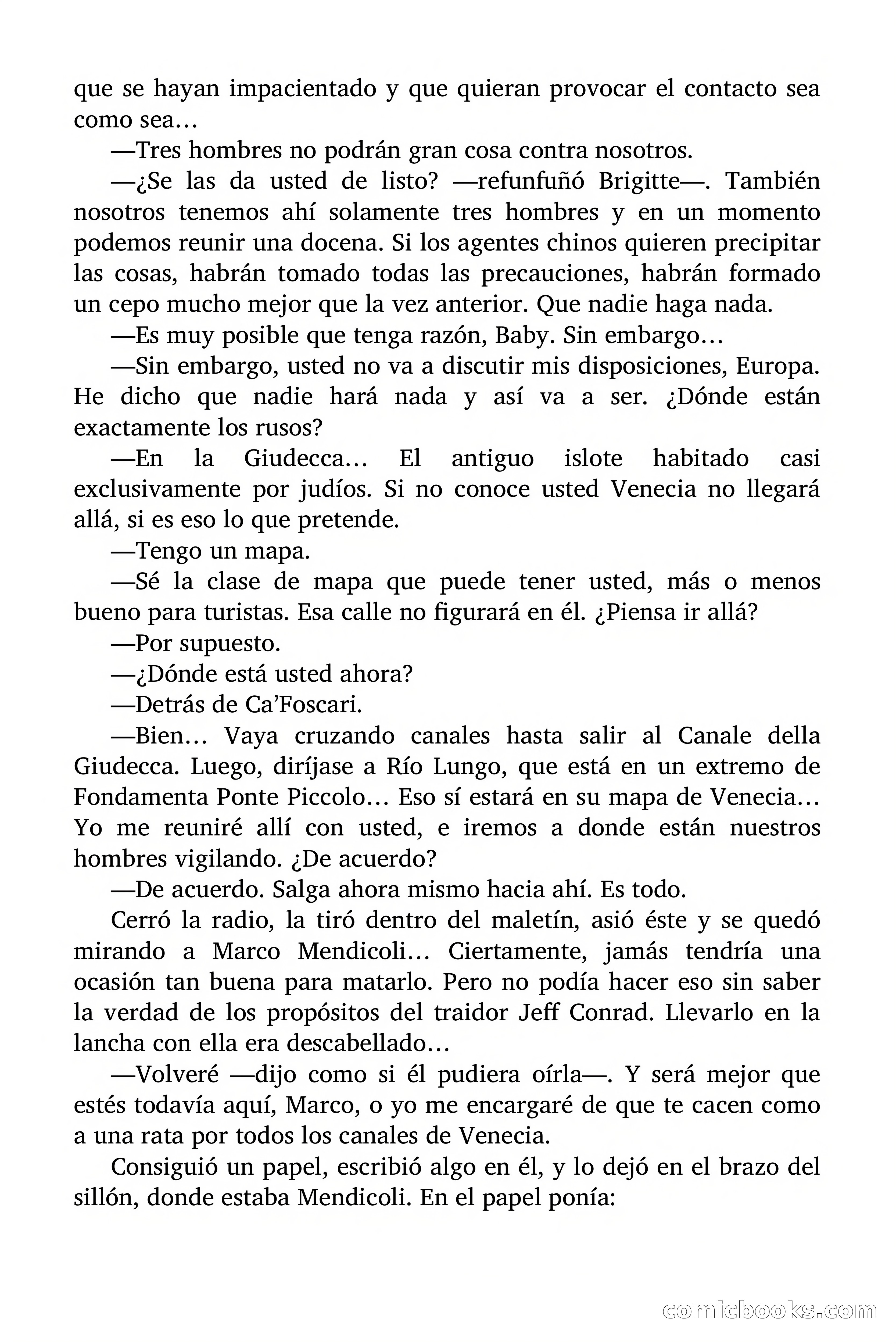 Brigitte en Acción: En Venecia se muere dulcemente — page 65 of 92