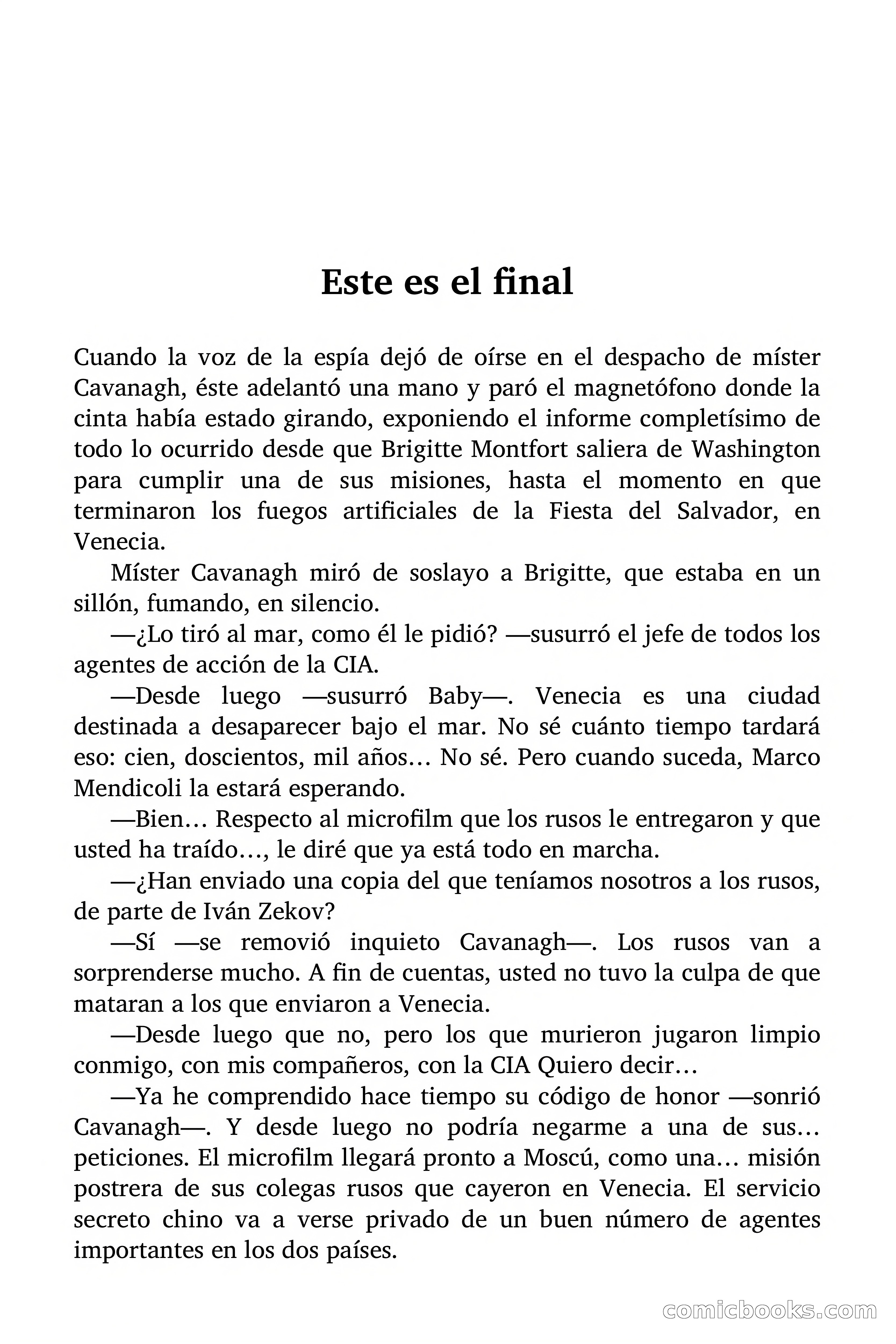 Brigitte en Acción: En Venecia se muere dulcemente — page 88 of 92