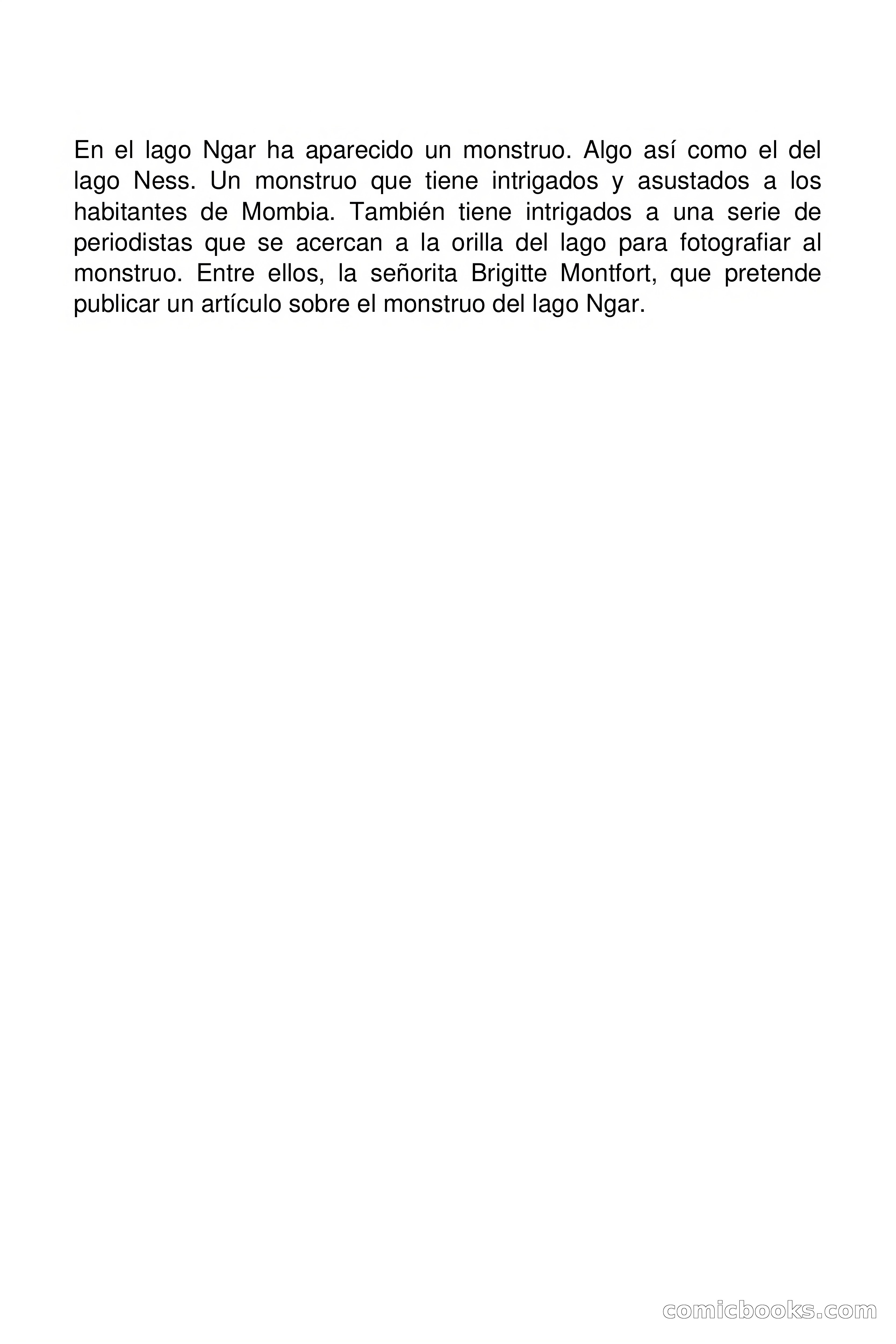 El monstruo del lago Ngar — page 2 of 89