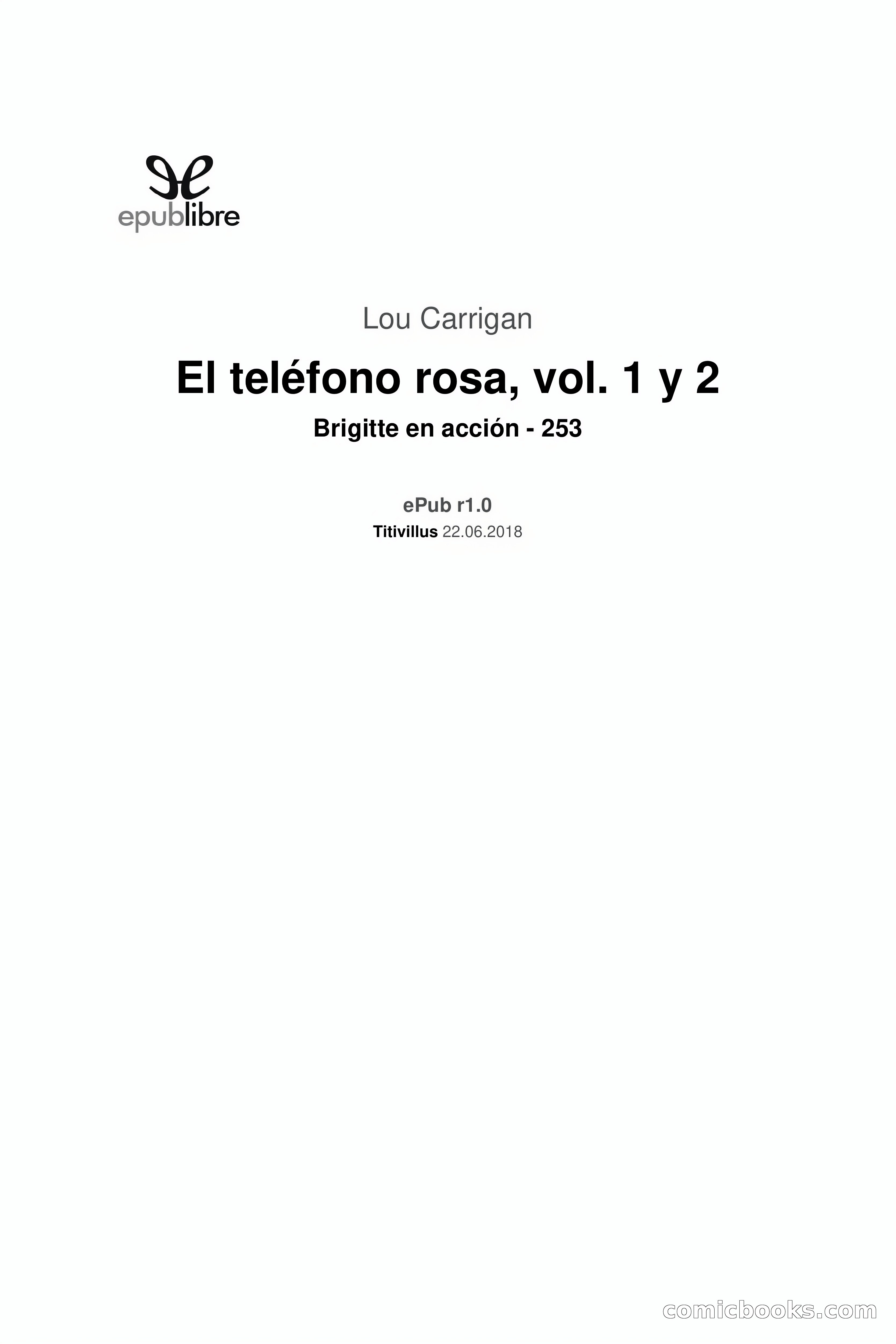 El teléfono rosa, vol. 1 y 2 — page 3 of 177
