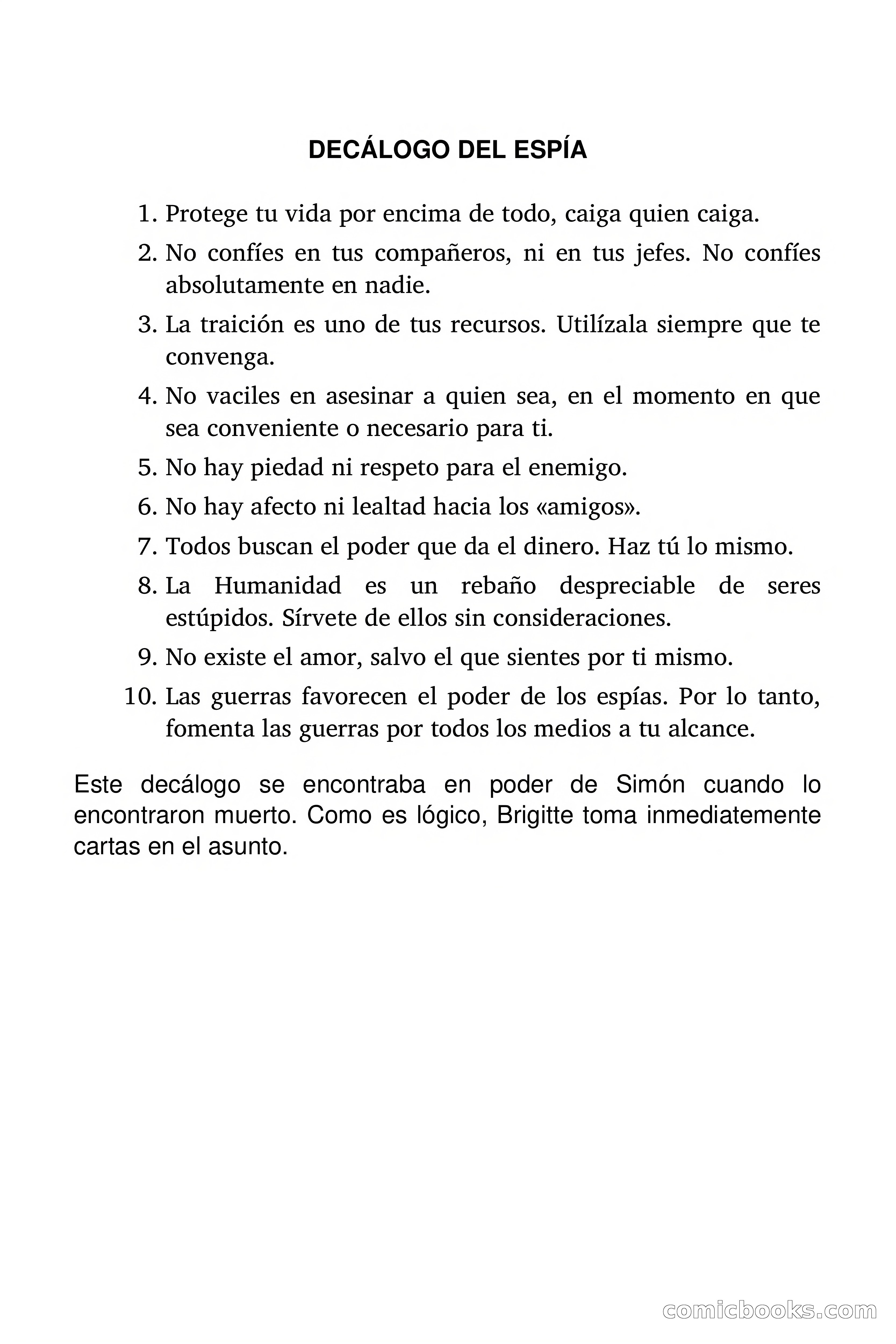 El decálogo del espía — page 2 of 93
