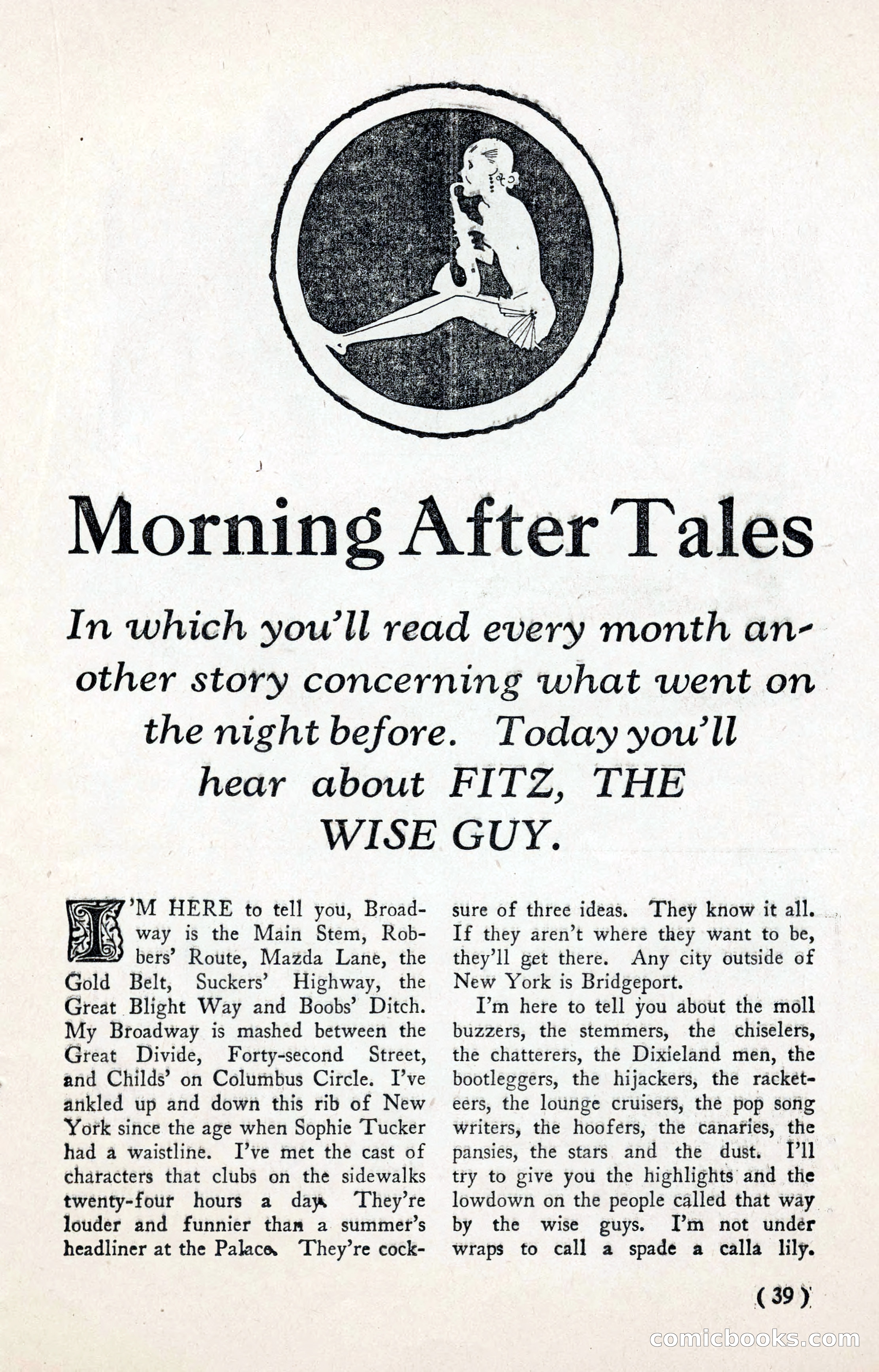 Broadway Nights, November 1929 — page 39 of 68