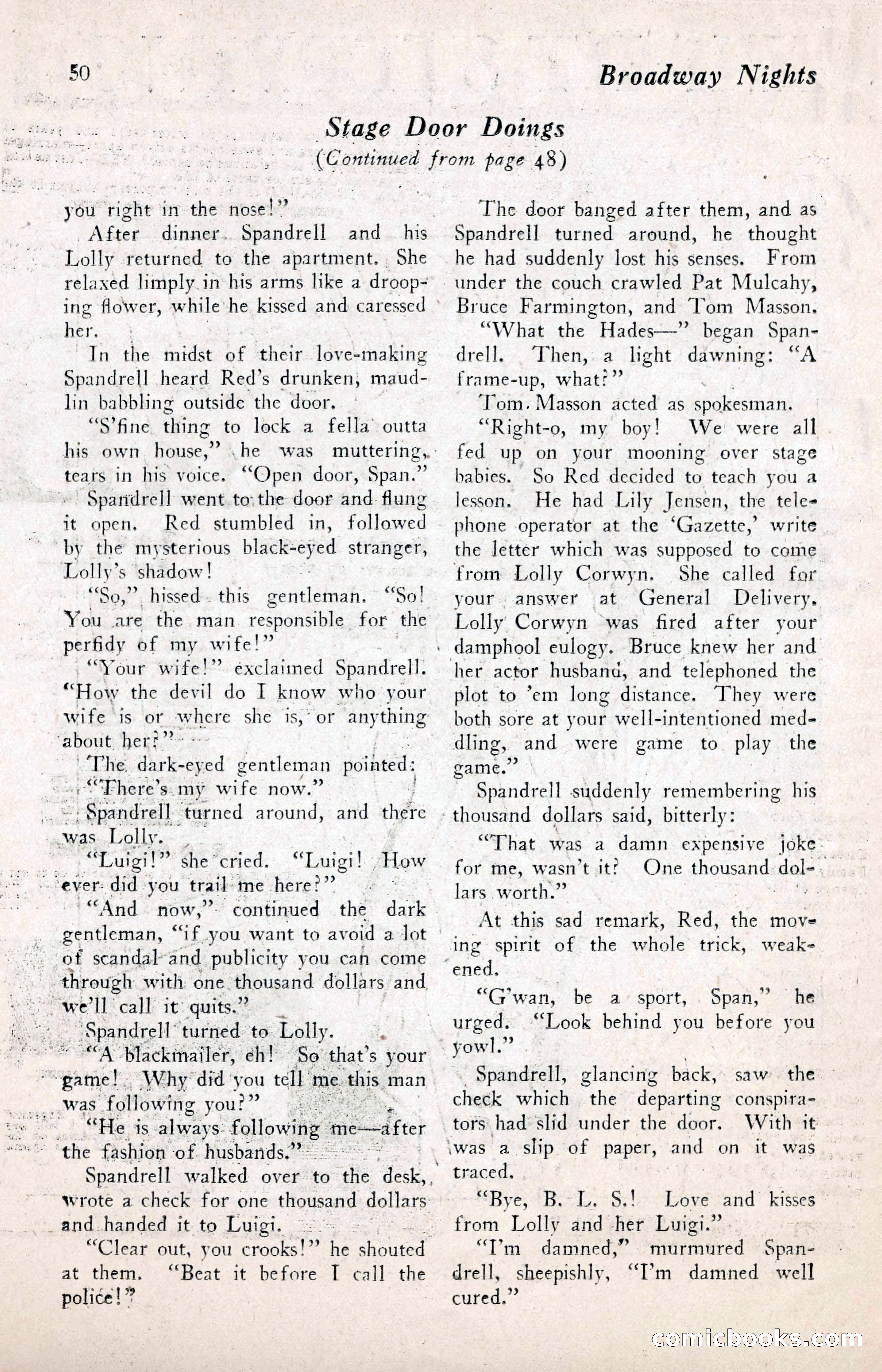 Broadway Nights, November 1929 — page 50 of 68