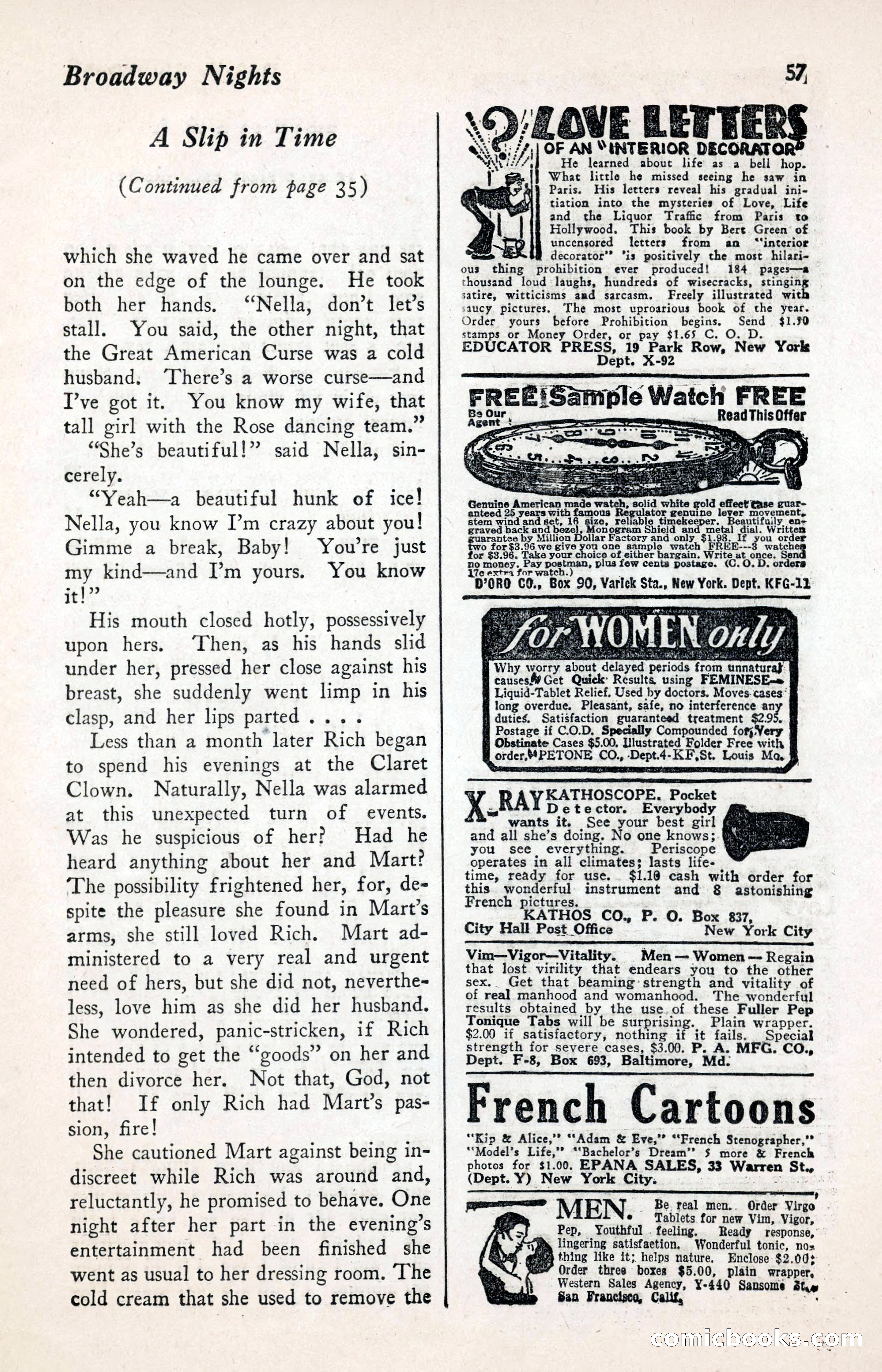 Broadway Nights, November 1929 — page 57 of 68