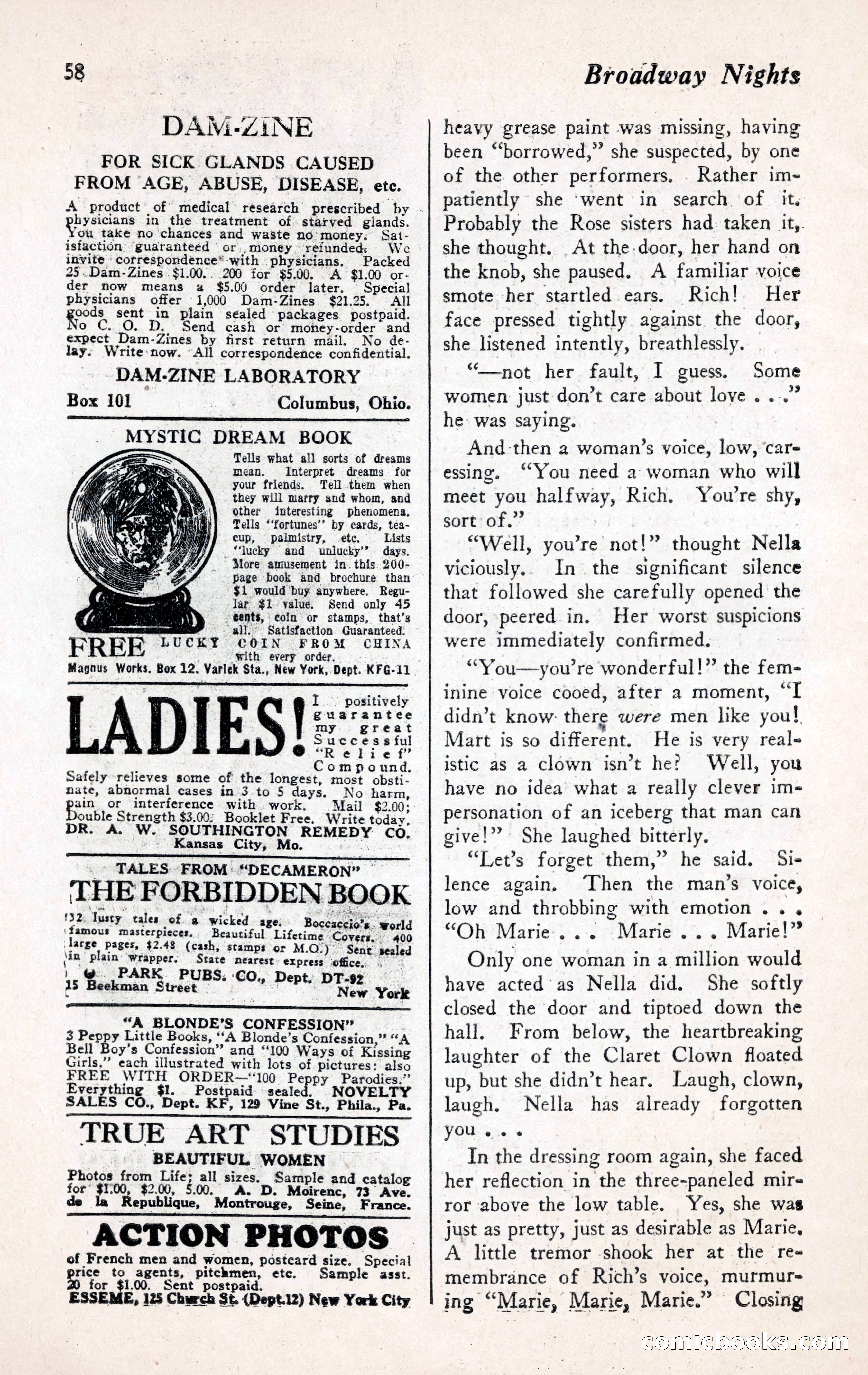 Broadway Nights, November 1929 — page 58 of 68