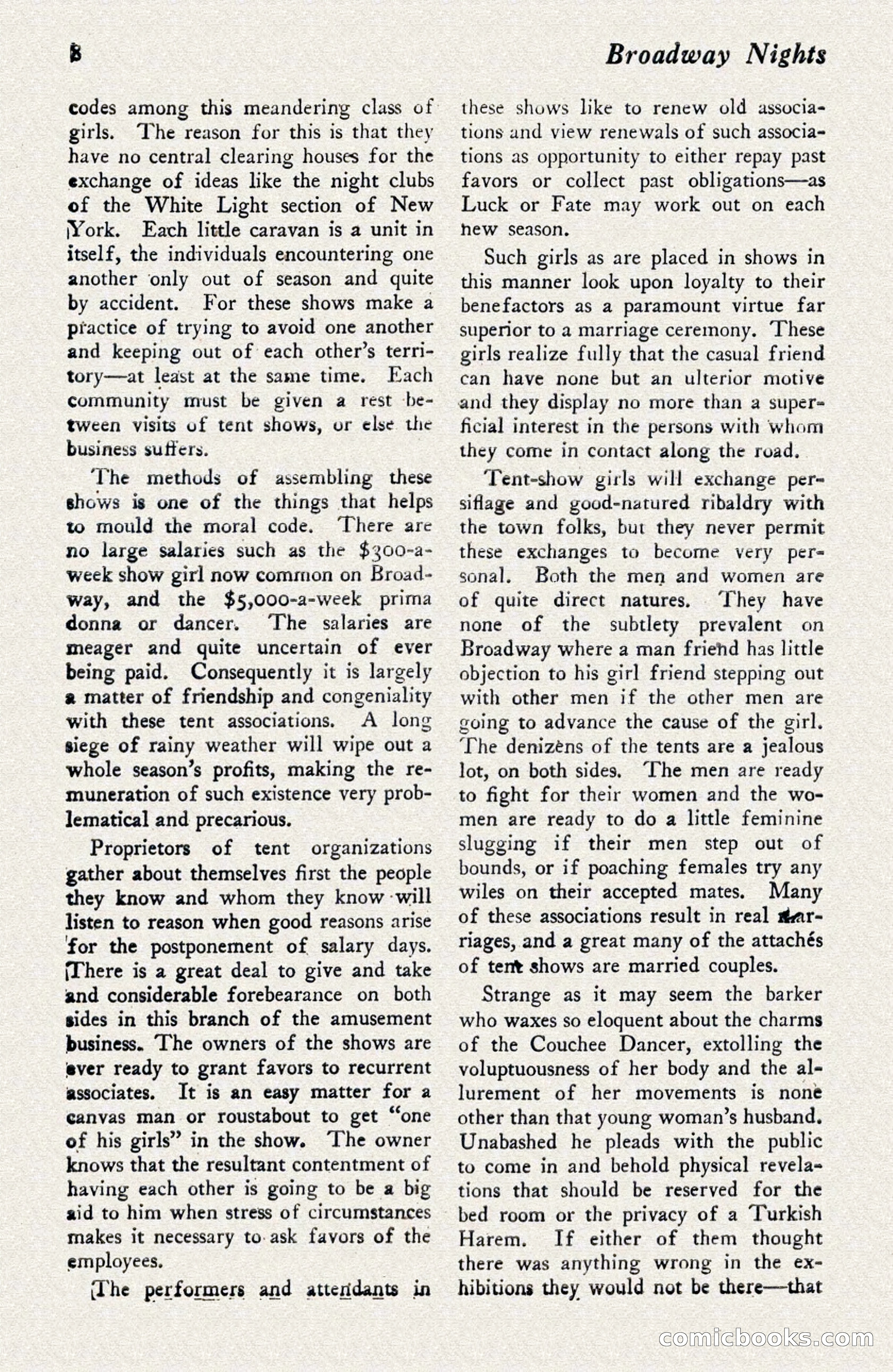 Broadway Nights, August 1929 — page 8 of 64