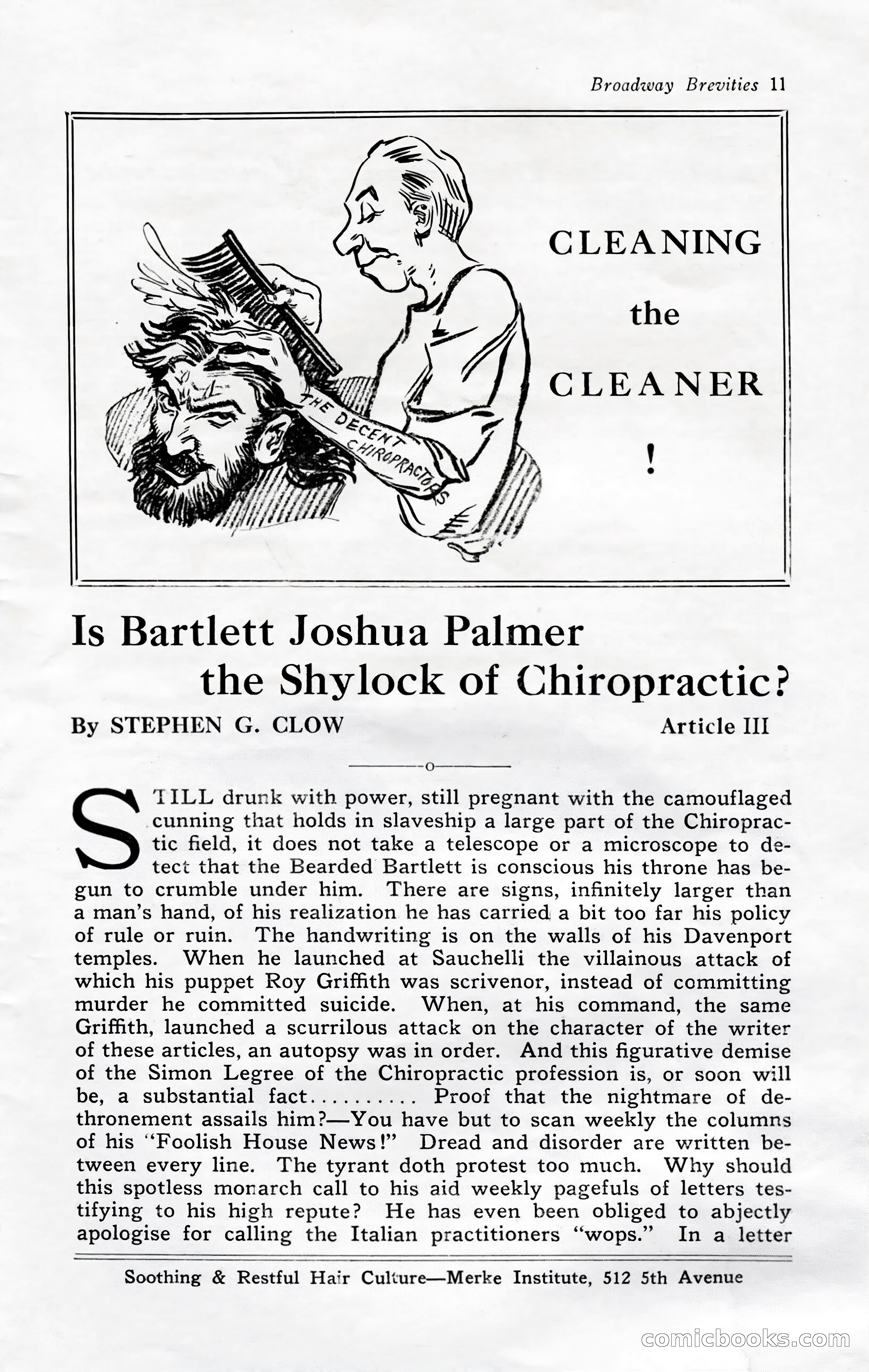 Broadway Brevities, November 1922 — page 13 of 52