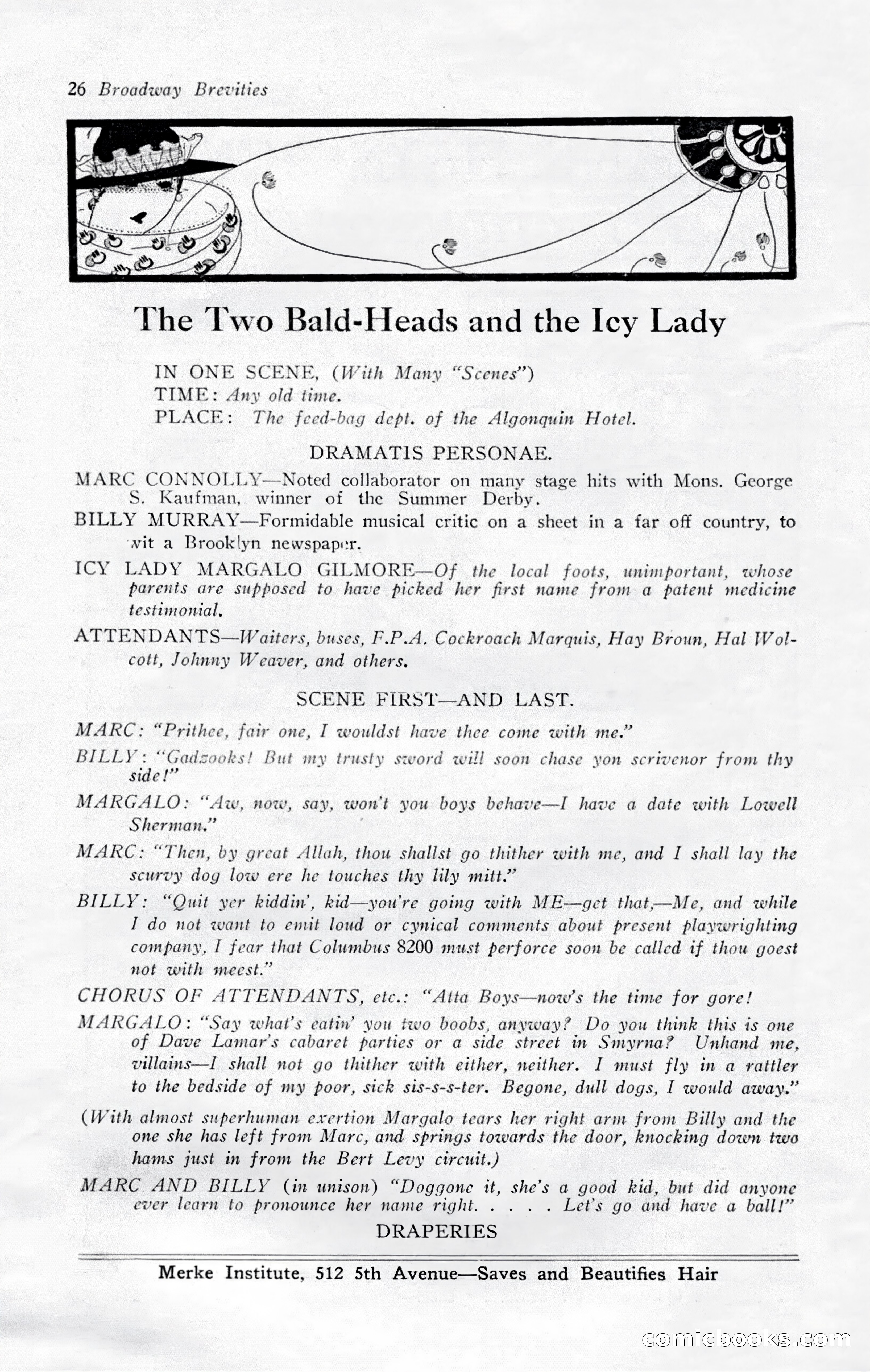 Broadway Brevities, November 1922 — page 28 of 52