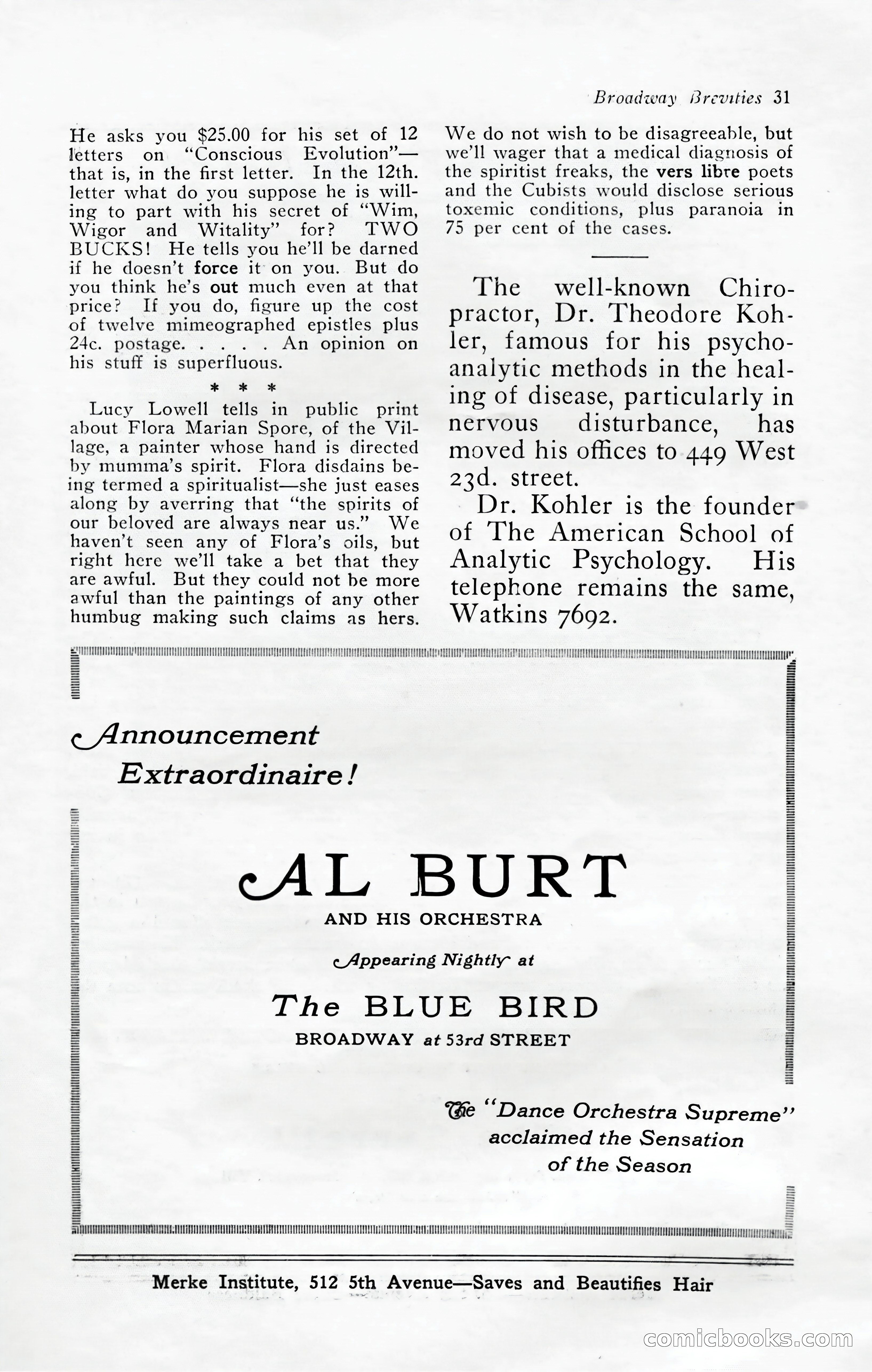 Broadway Brevities, November 1922 — page 33 of 52