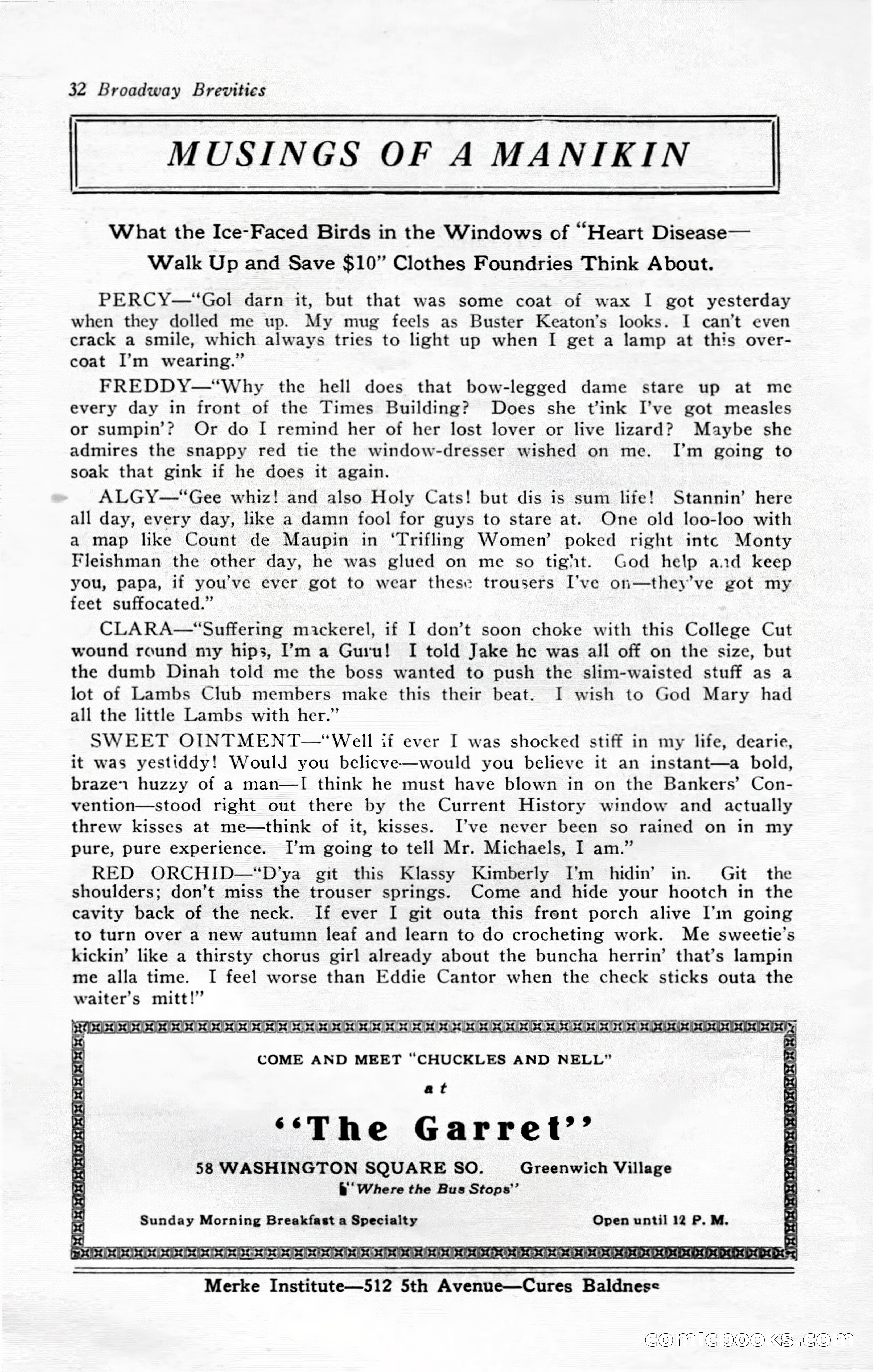 Broadway Brevities, November 1922 — page 34 of 52