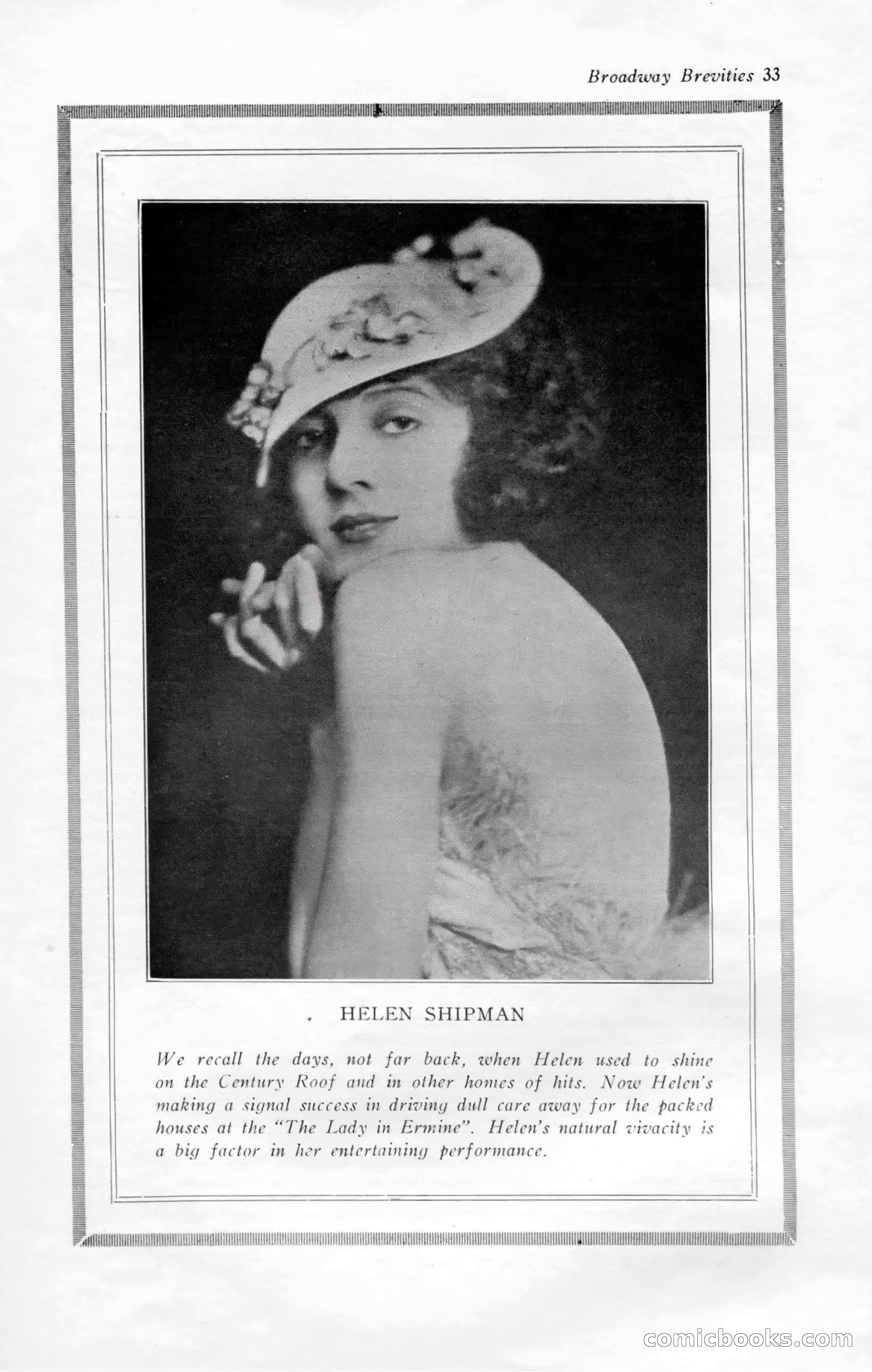 Broadway Brevities, November 1922 — page 35 of 52