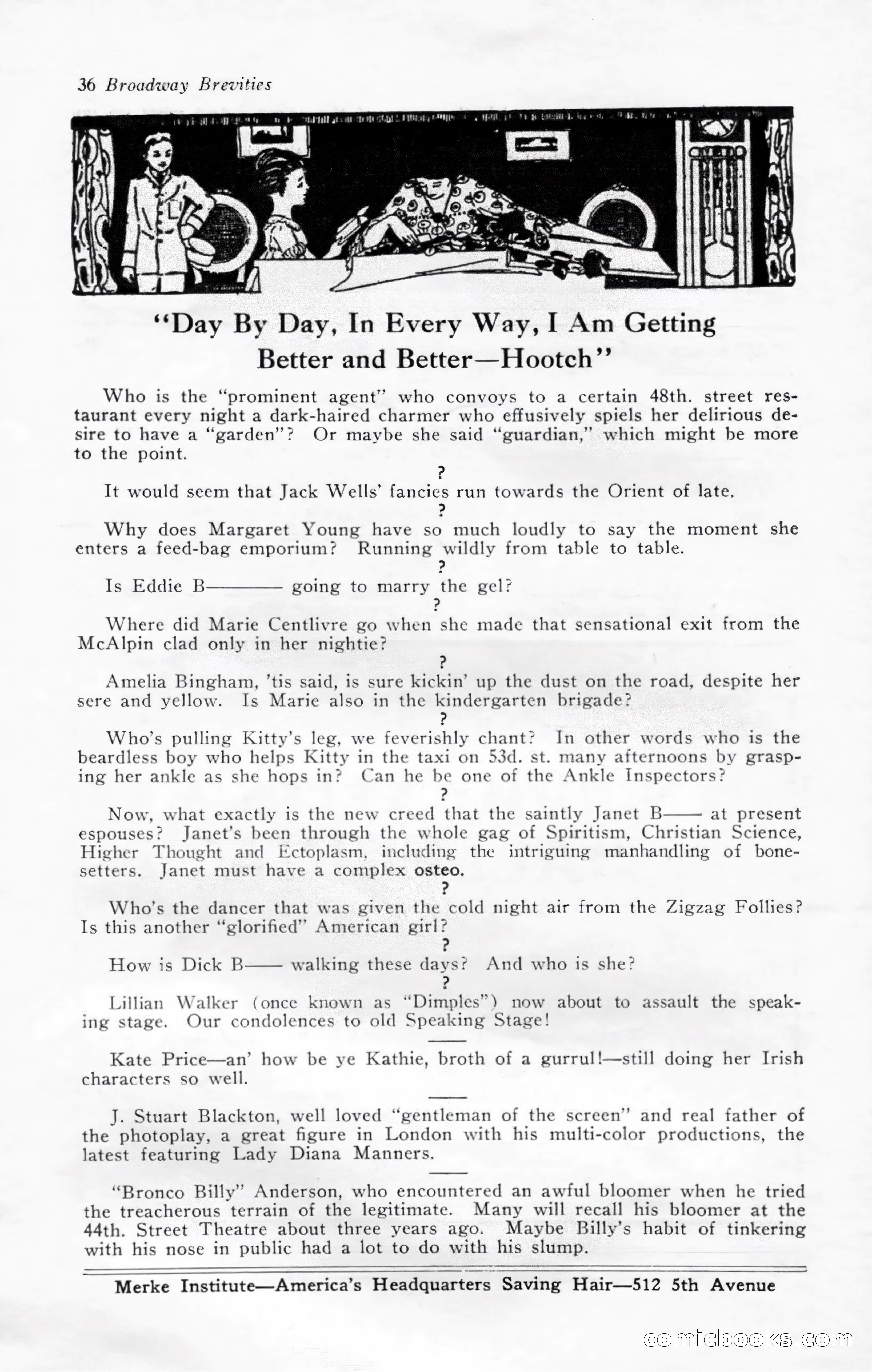 Broadway Brevities, November 1922 — page 38 of 52