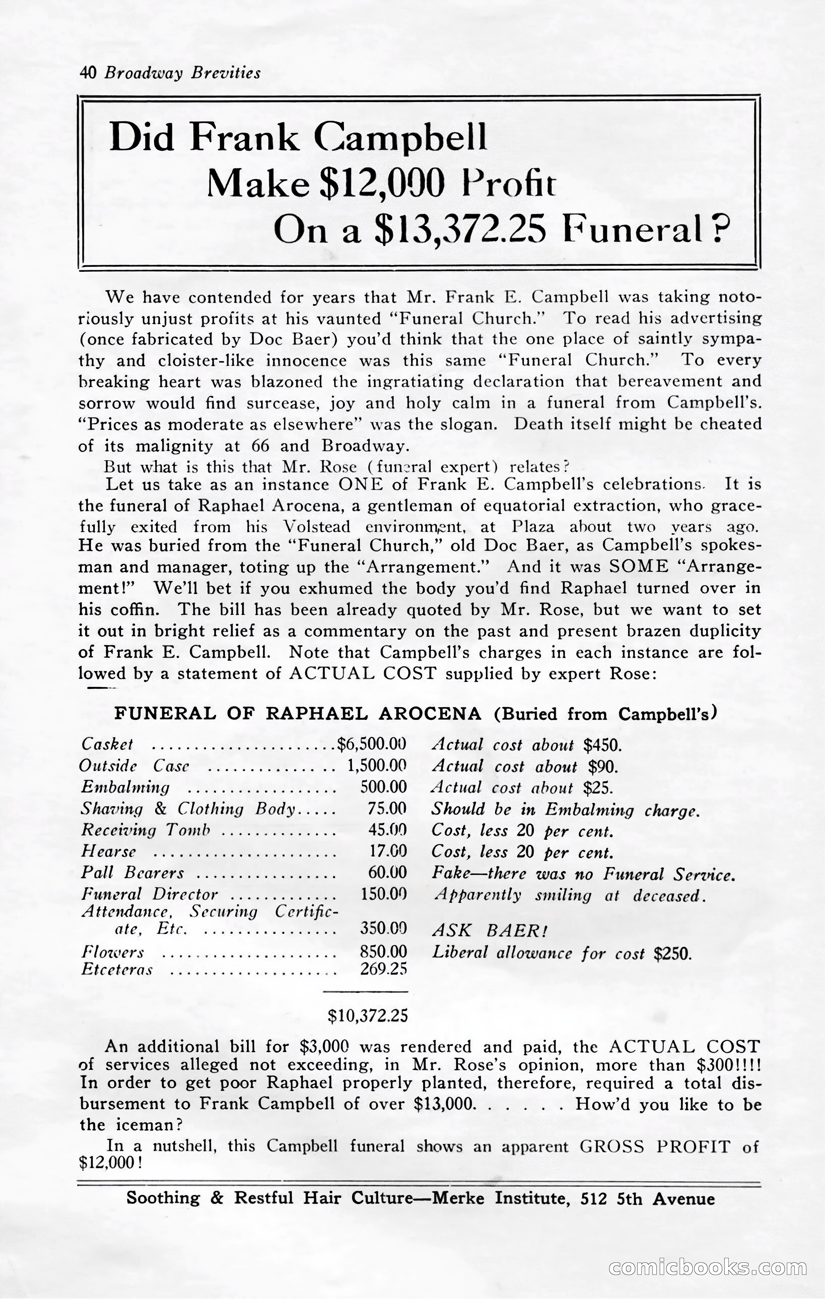 Broadway Brevities, November 1922 — page 42 of 52