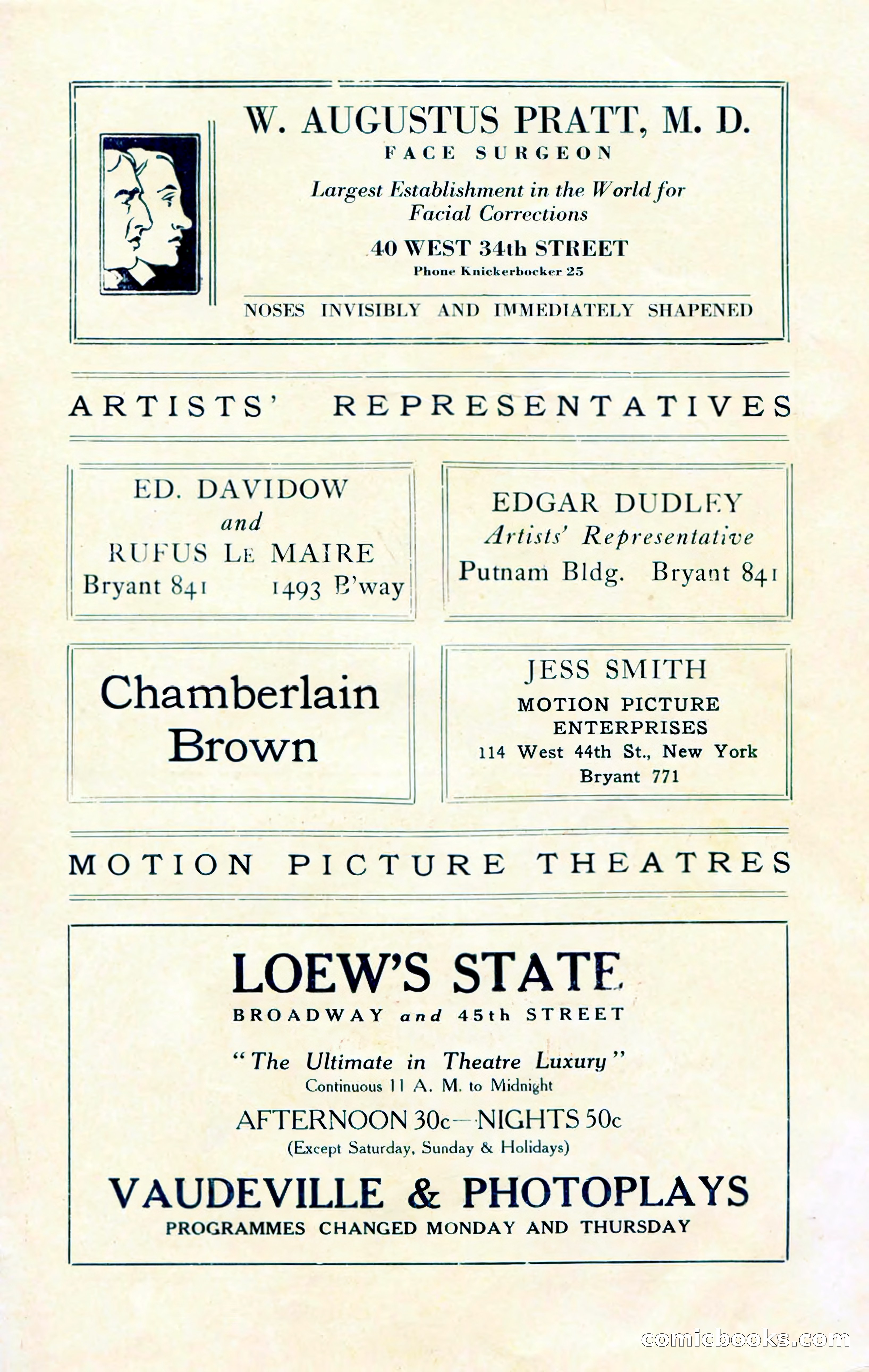 Broadway Brevities, November 1922 — page 51 of 52