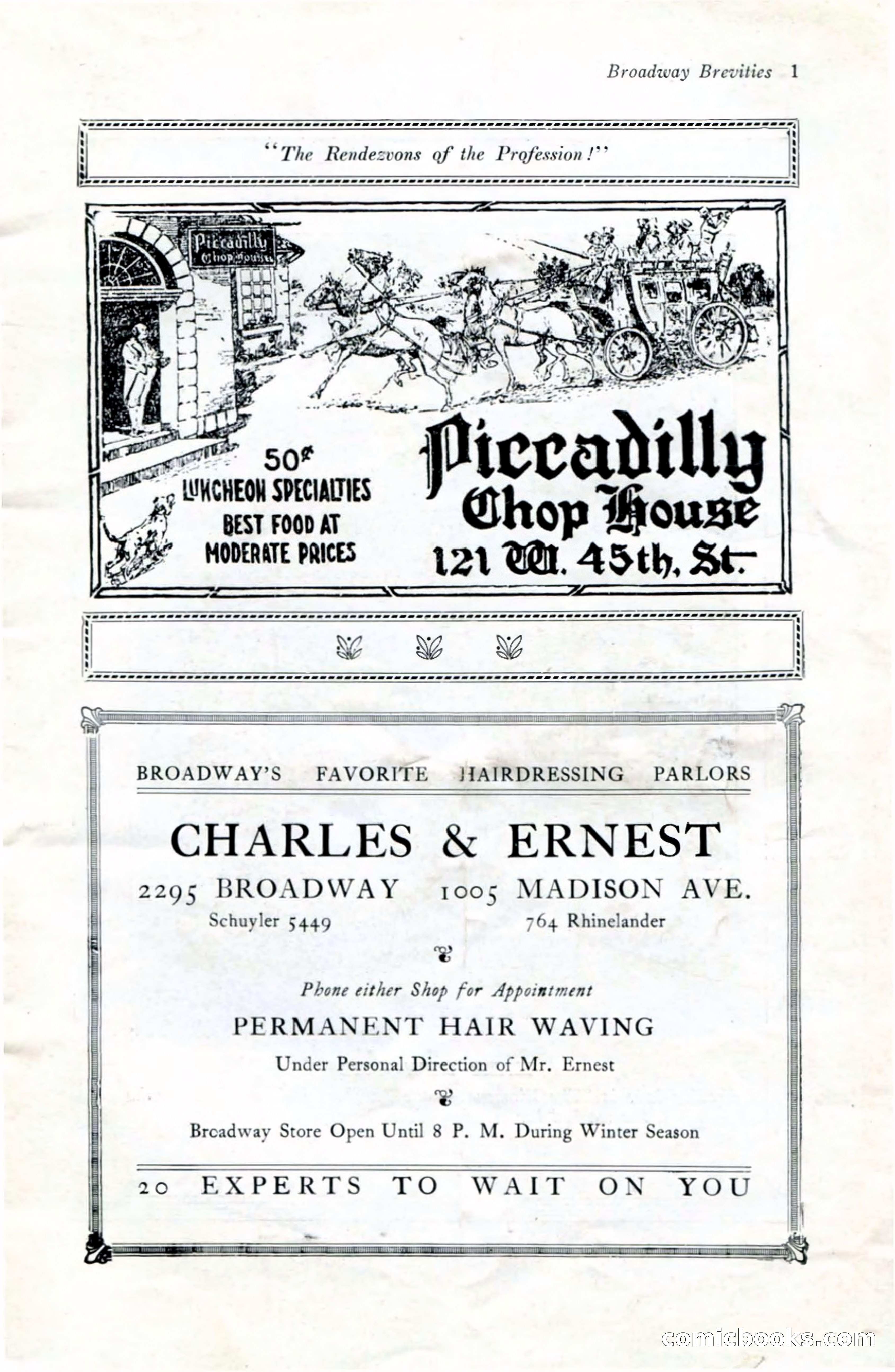 Broadway Brevities & Society Gossip — page 3 of 52