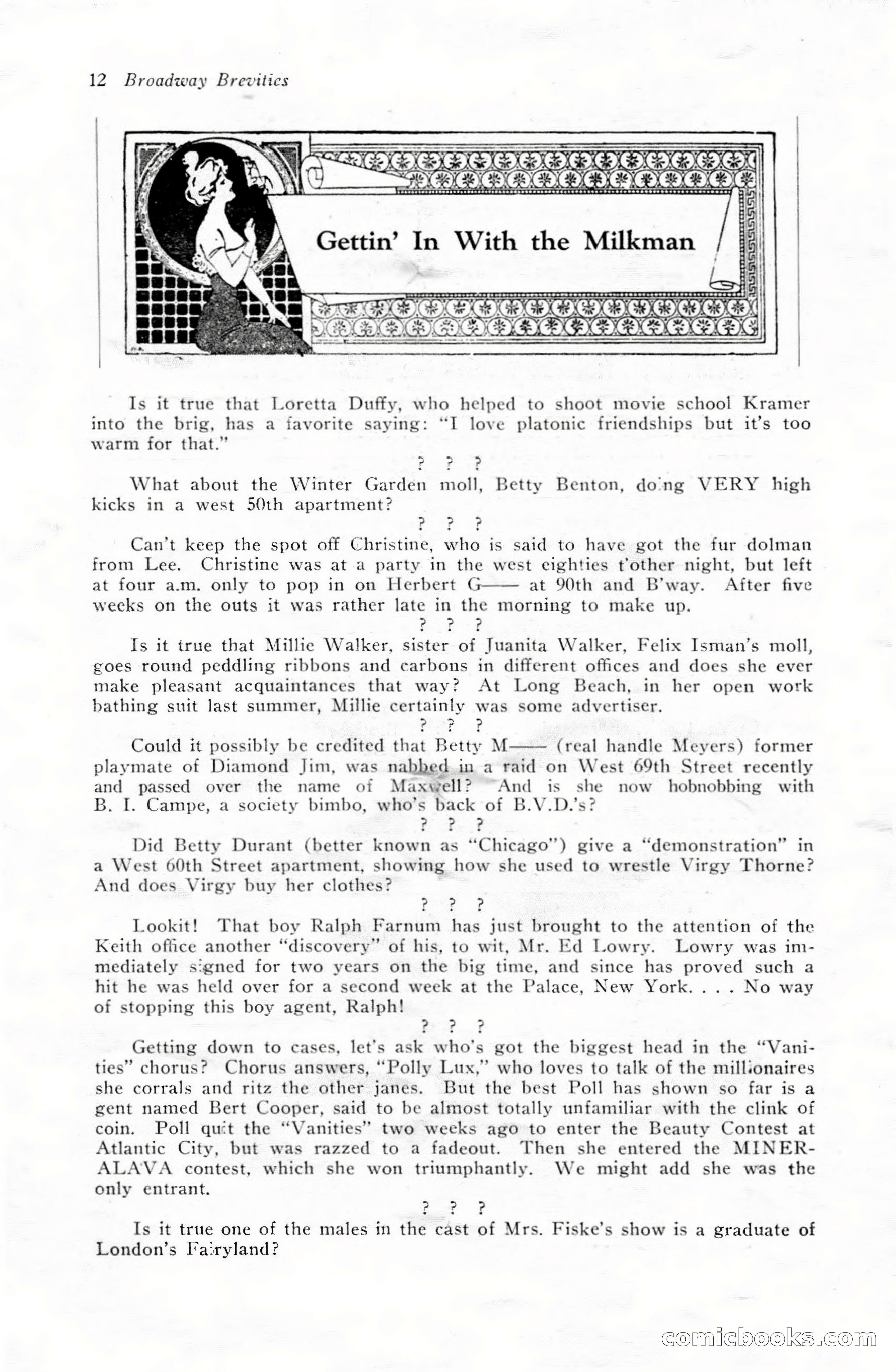 Broadway Brevities & Society Gossip — page 14 of 52