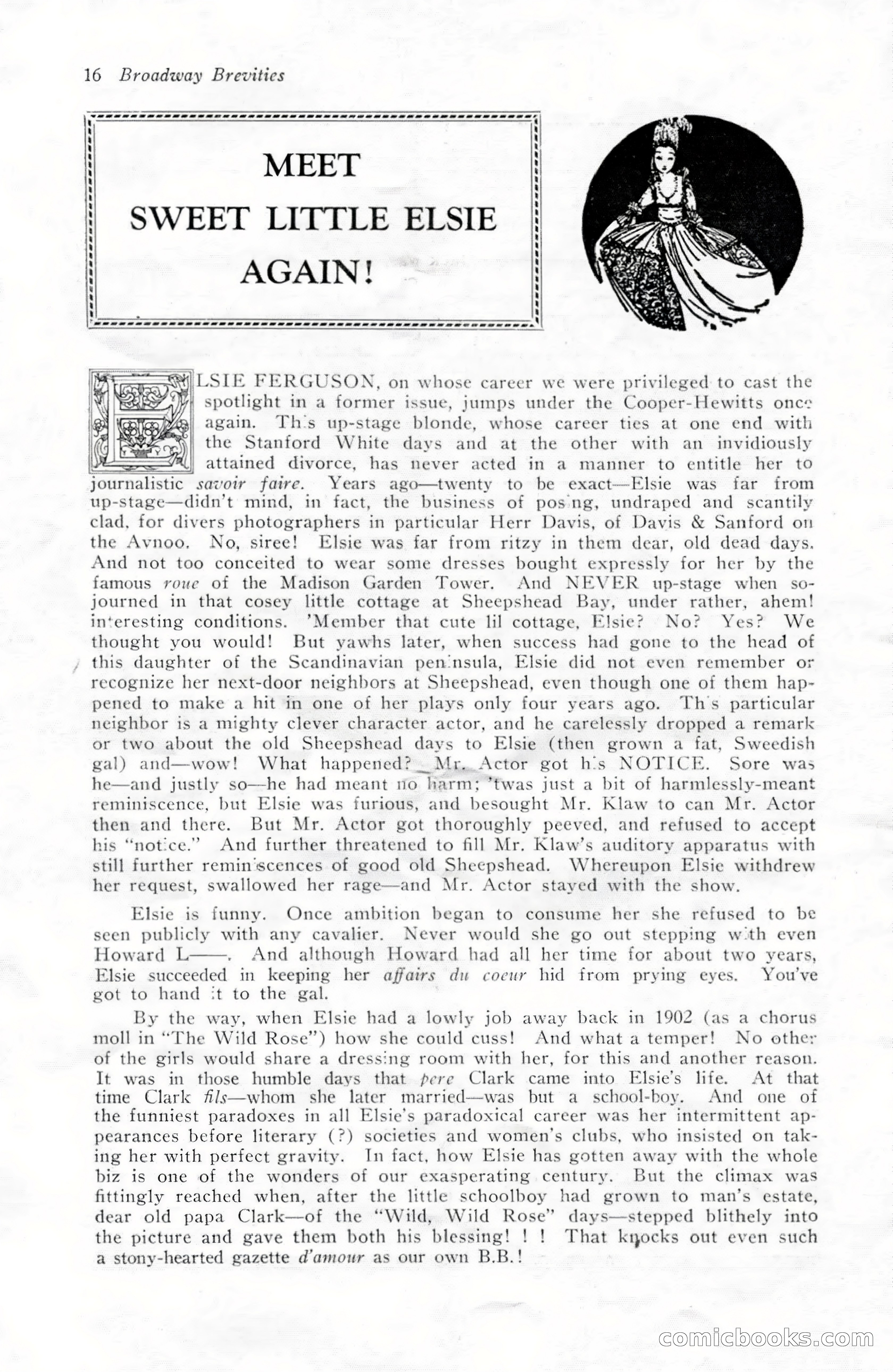 Broadway Brevities & Society Gossip — page 18 of 52