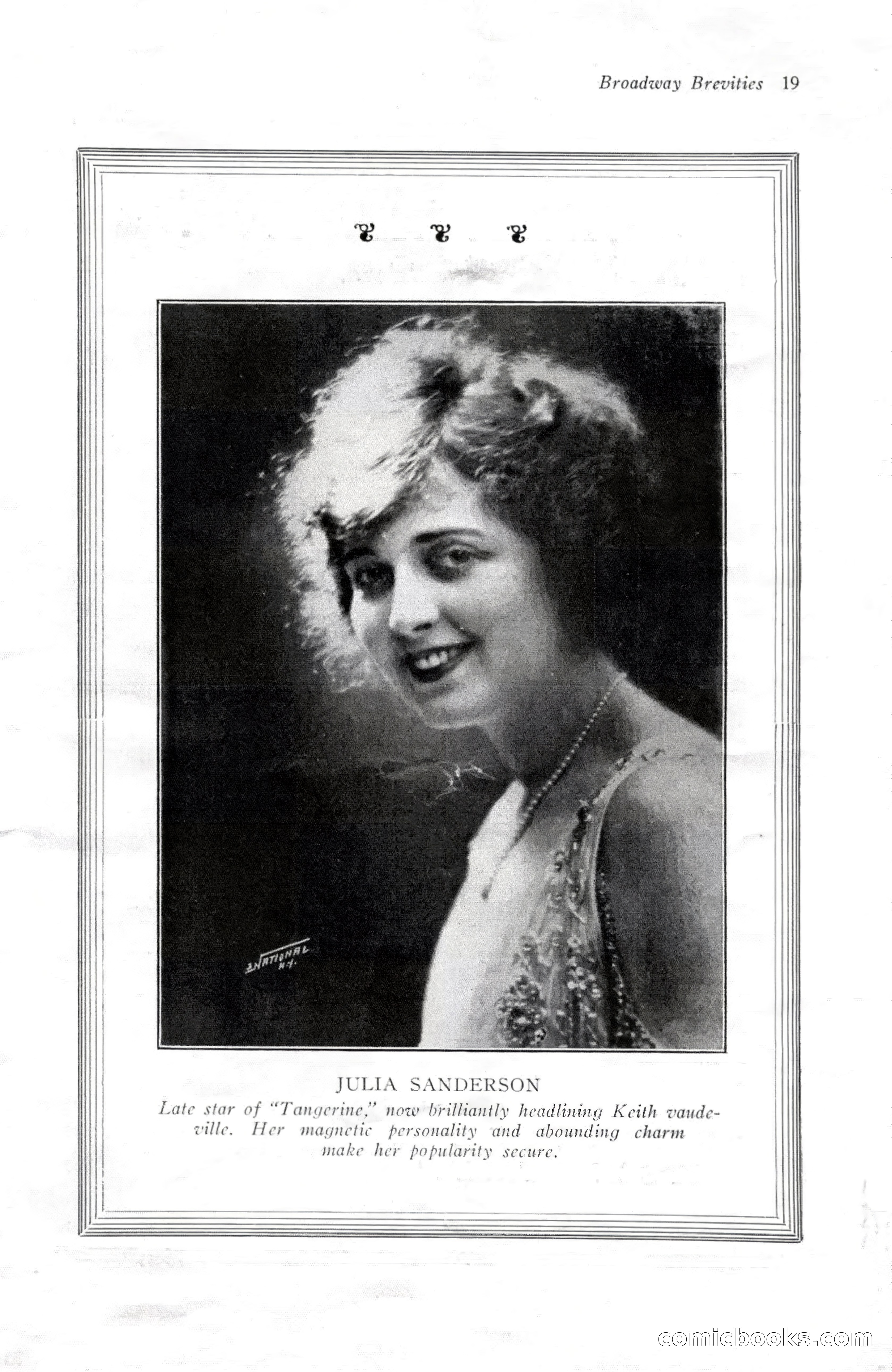 Broadway Brevities & Society Gossip — page 21 of 52