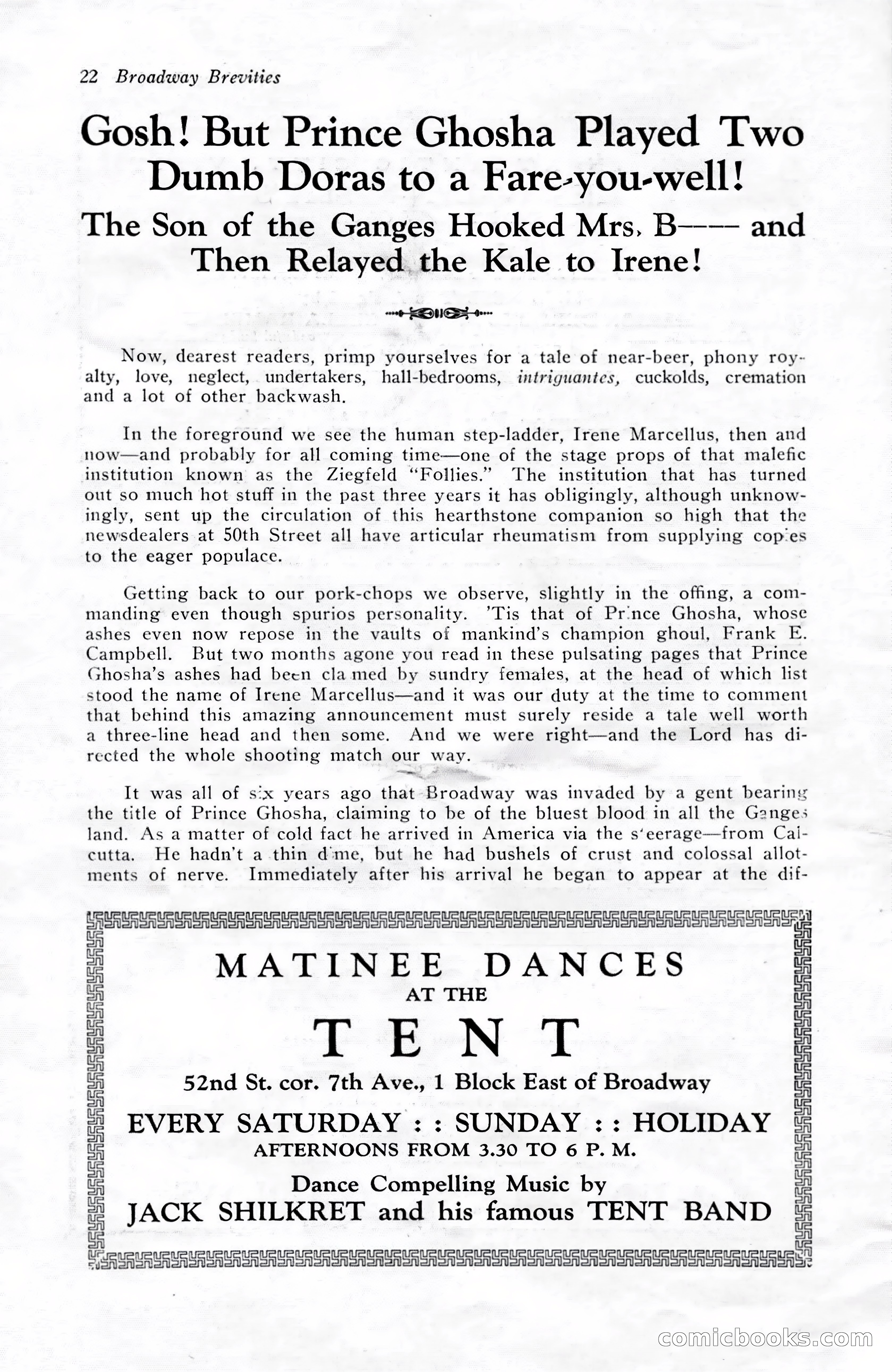 Broadway Brevities & Society Gossip — page 24 of 52