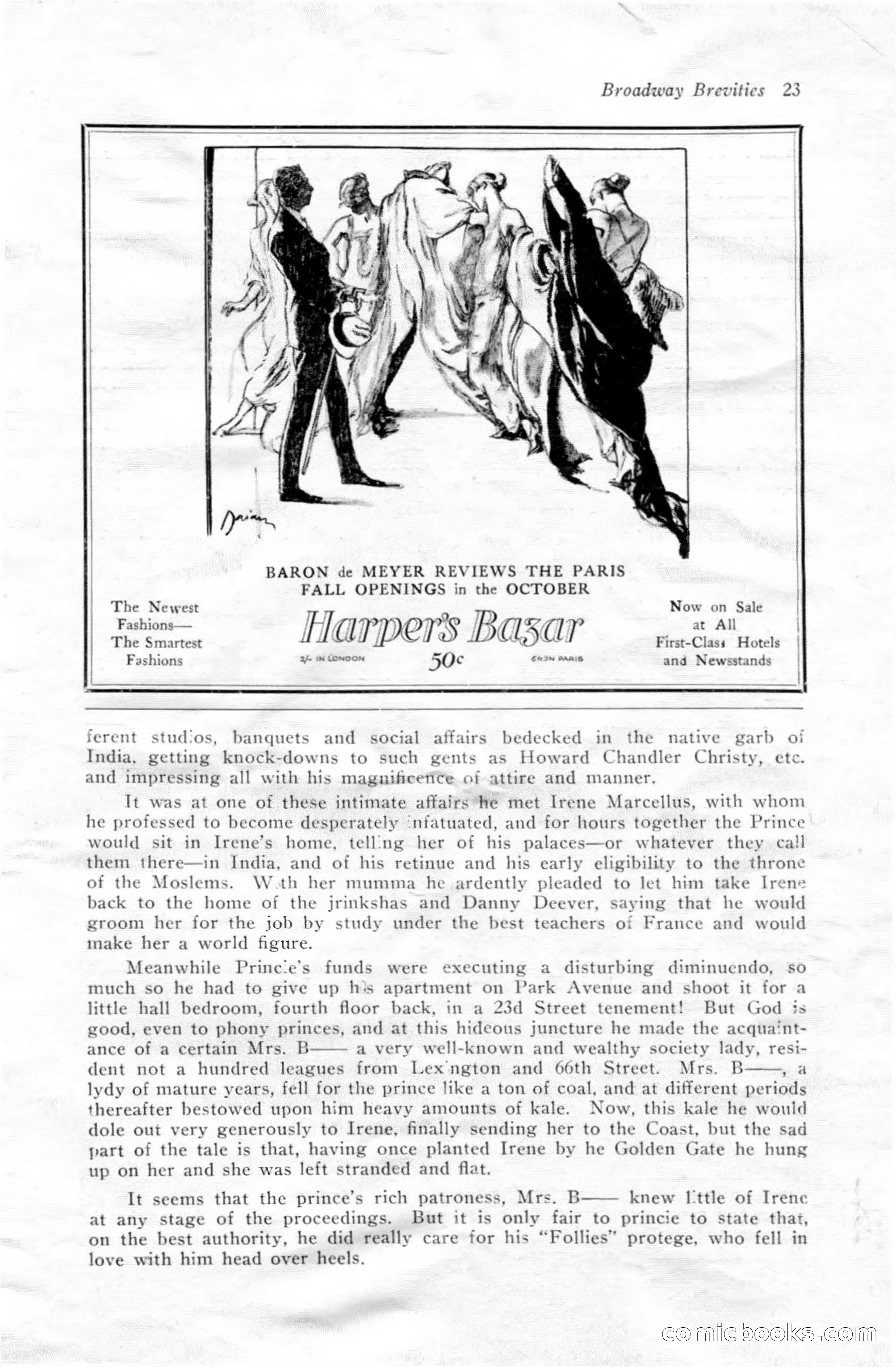 Broadway Brevities & Society Gossip — page 25 of 52