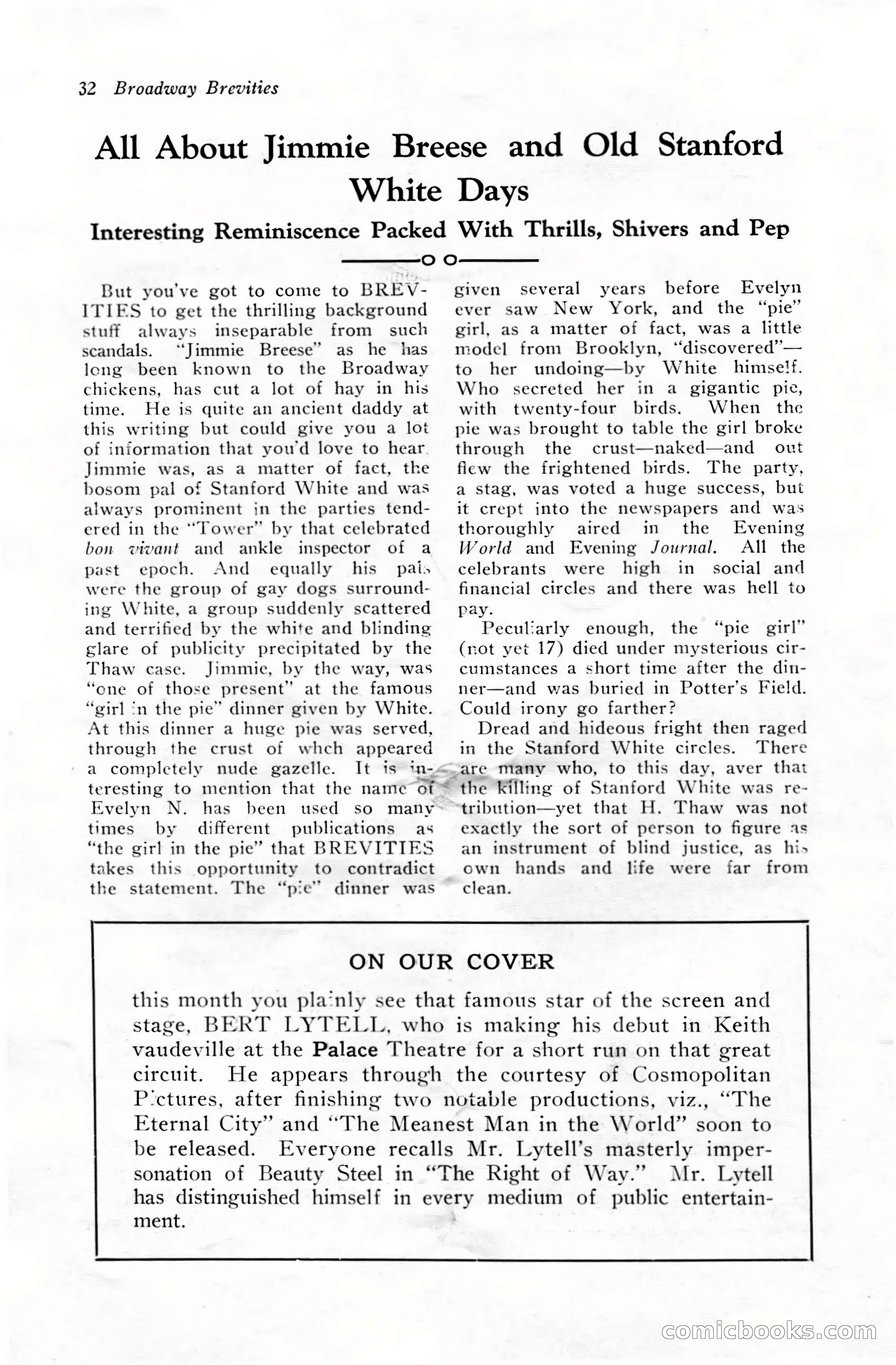 Broadway Brevities & Society Gossip — page 34 of 52
