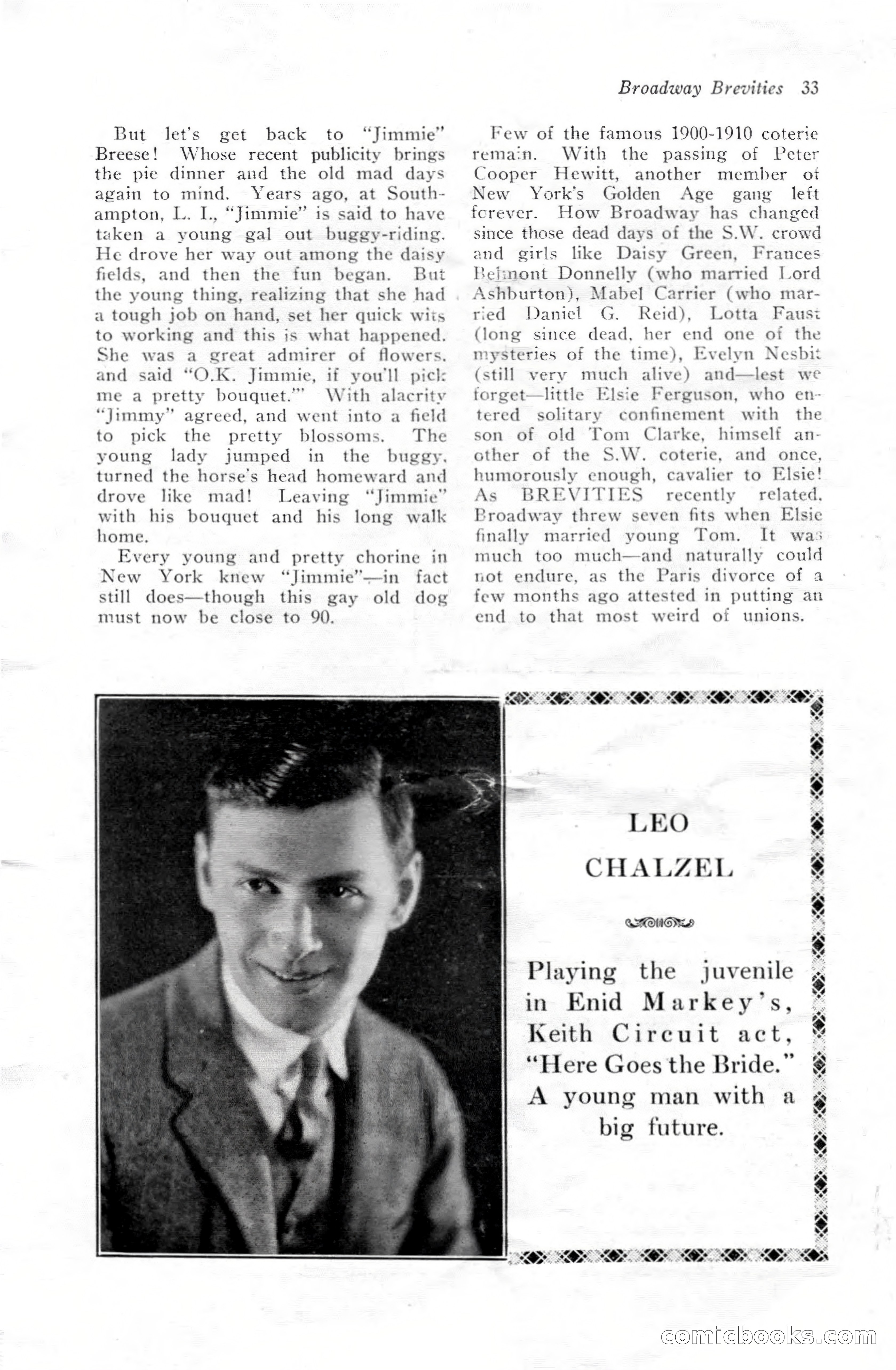 Broadway Brevities & Society Gossip — page 35 of 52