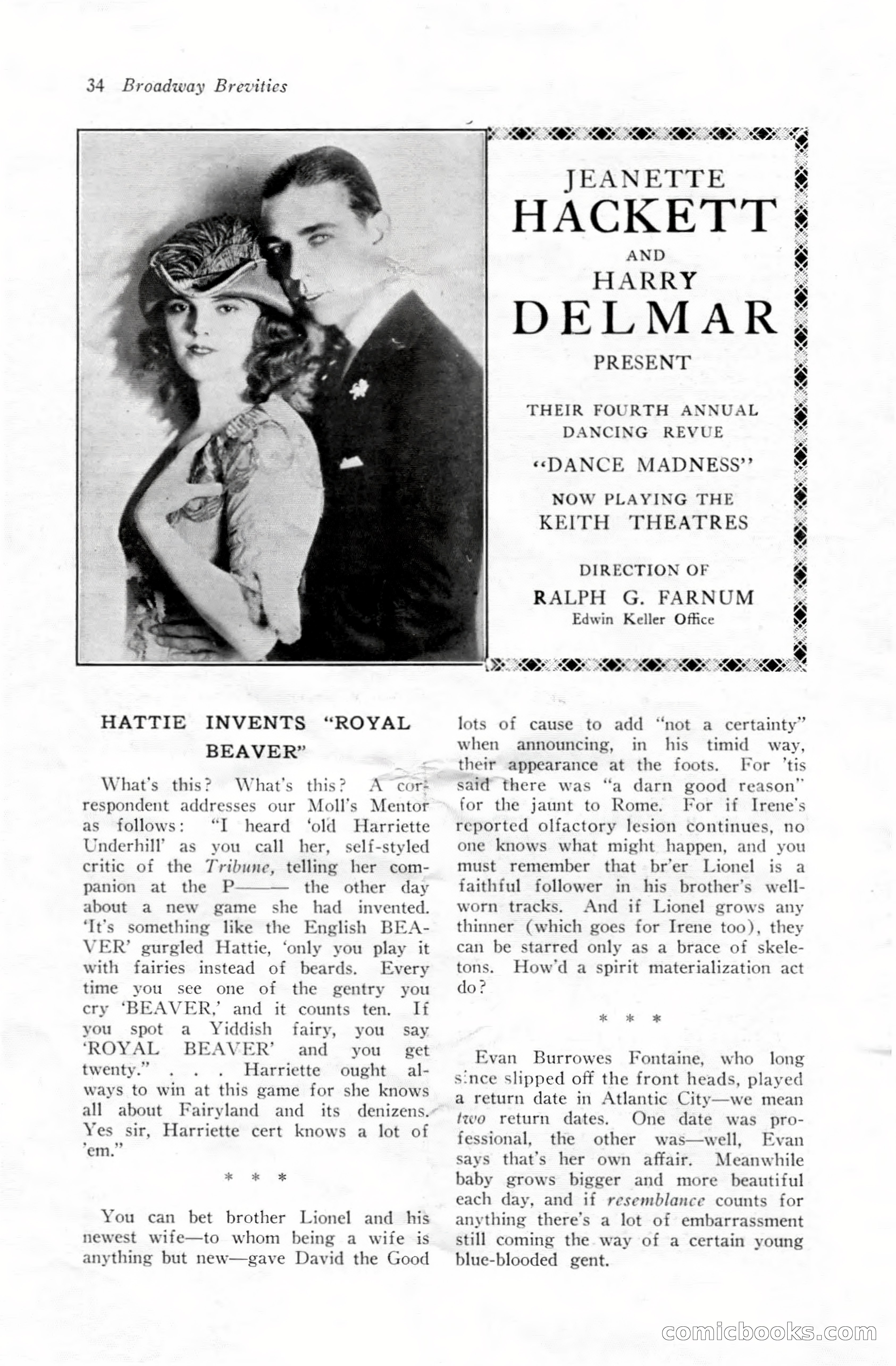 Broadway Brevities & Society Gossip — page 36 of 52