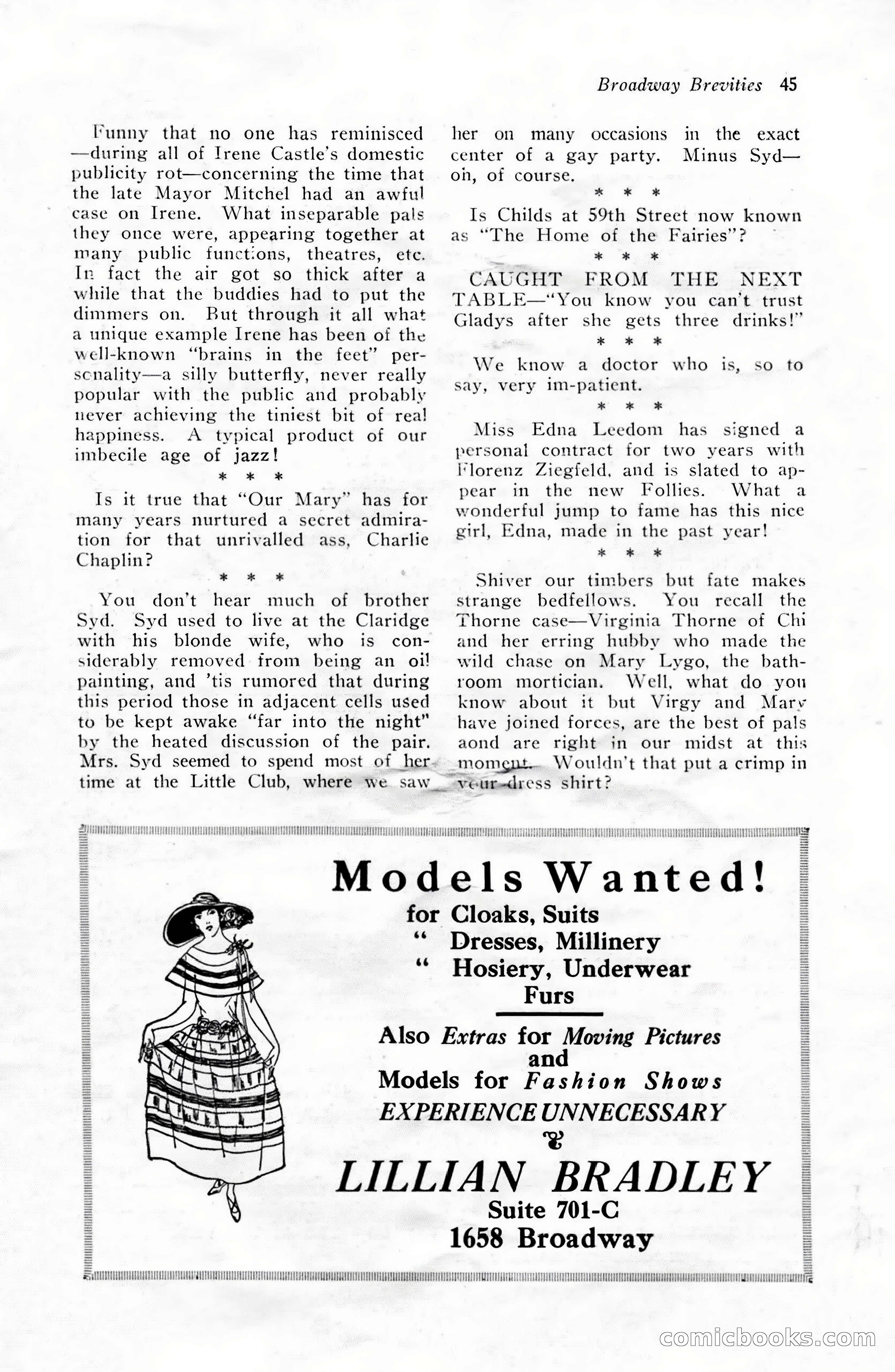 Broadway Brevities & Society Gossip — page 47 of 52