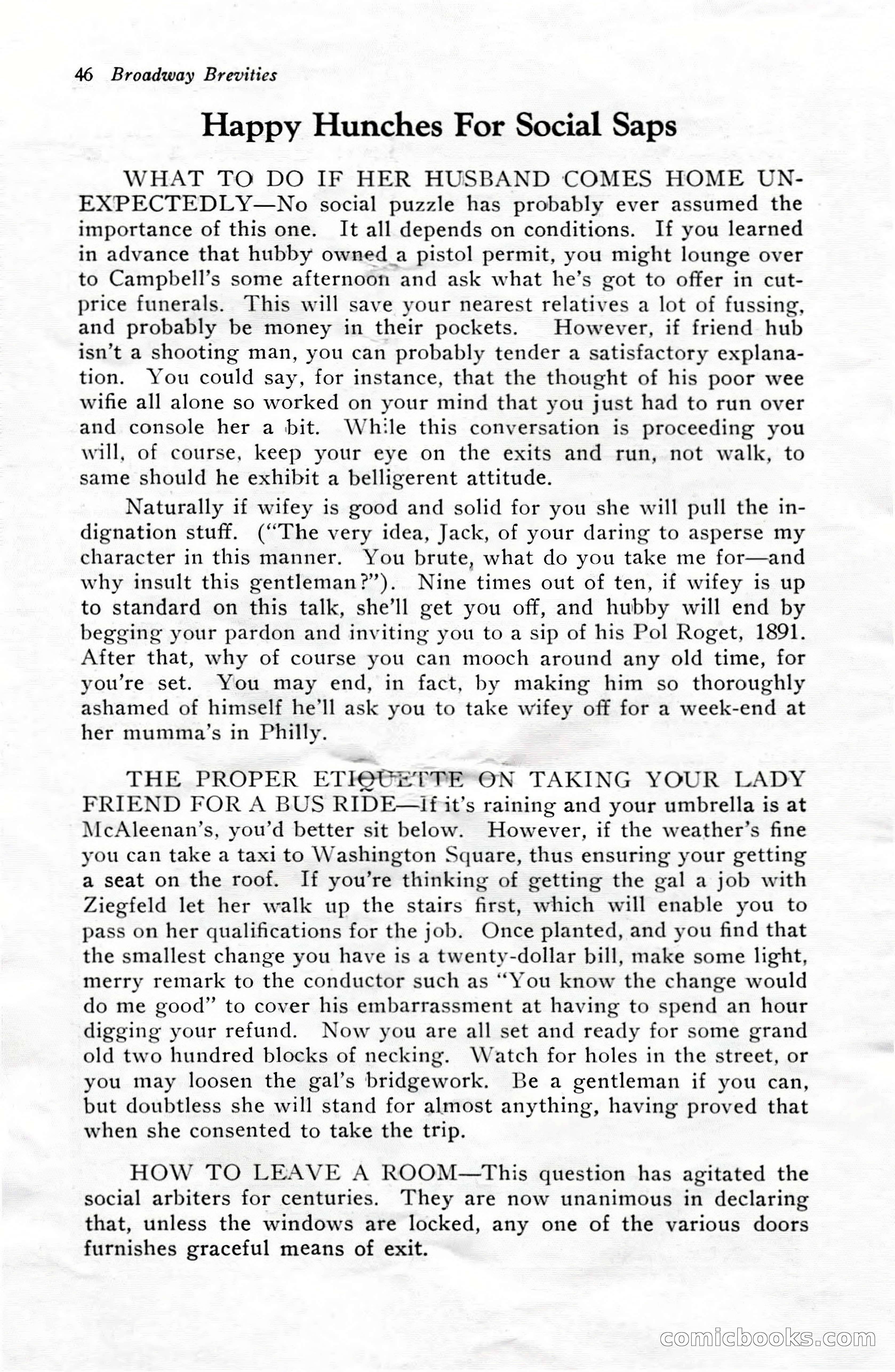 Broadway Brevities & Society Gossip — page 48 of 52