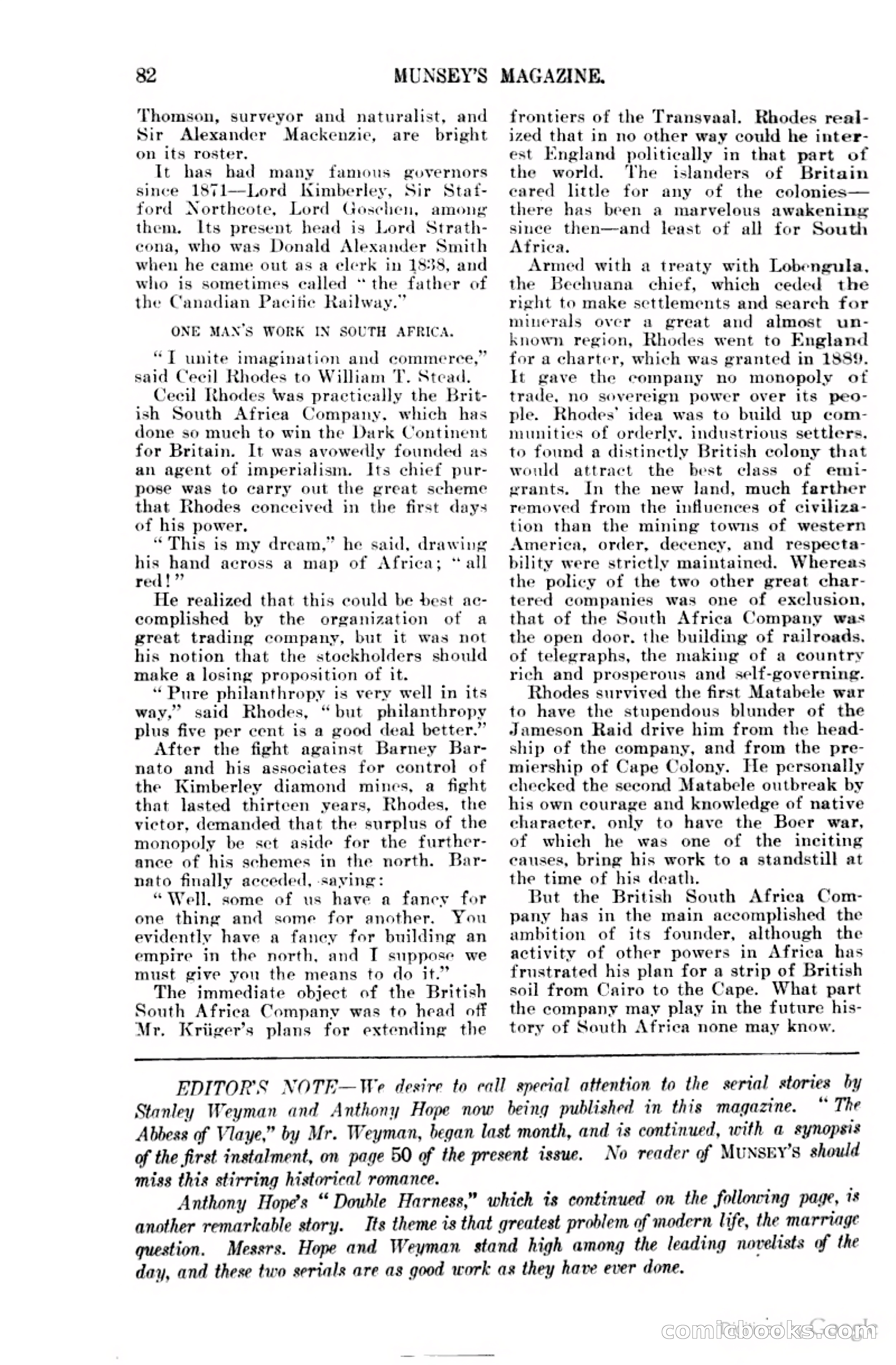 Munsey's Magazine Cover — page 86 of 400