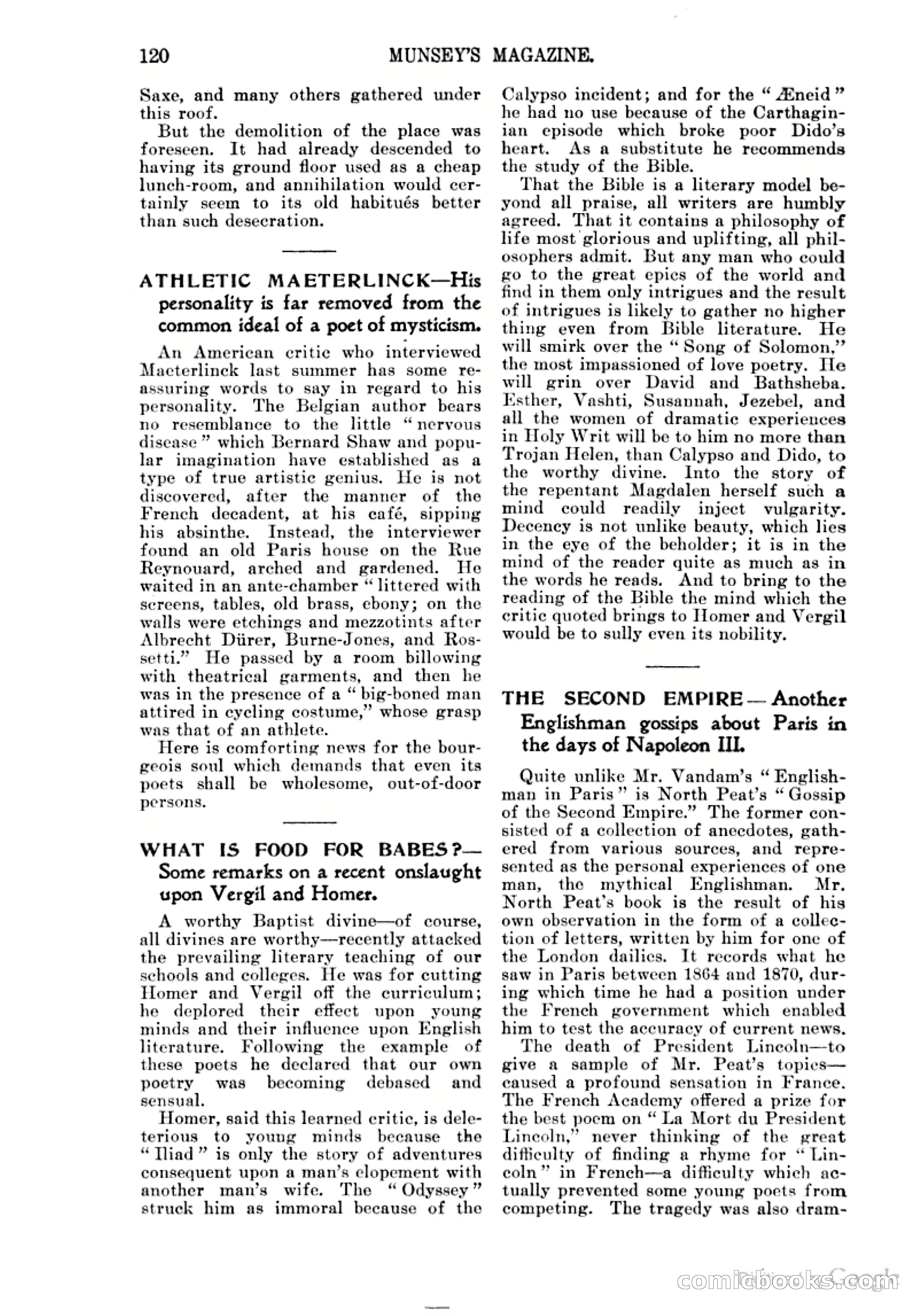 Munsey's Magazine Cover — page 124 of 400