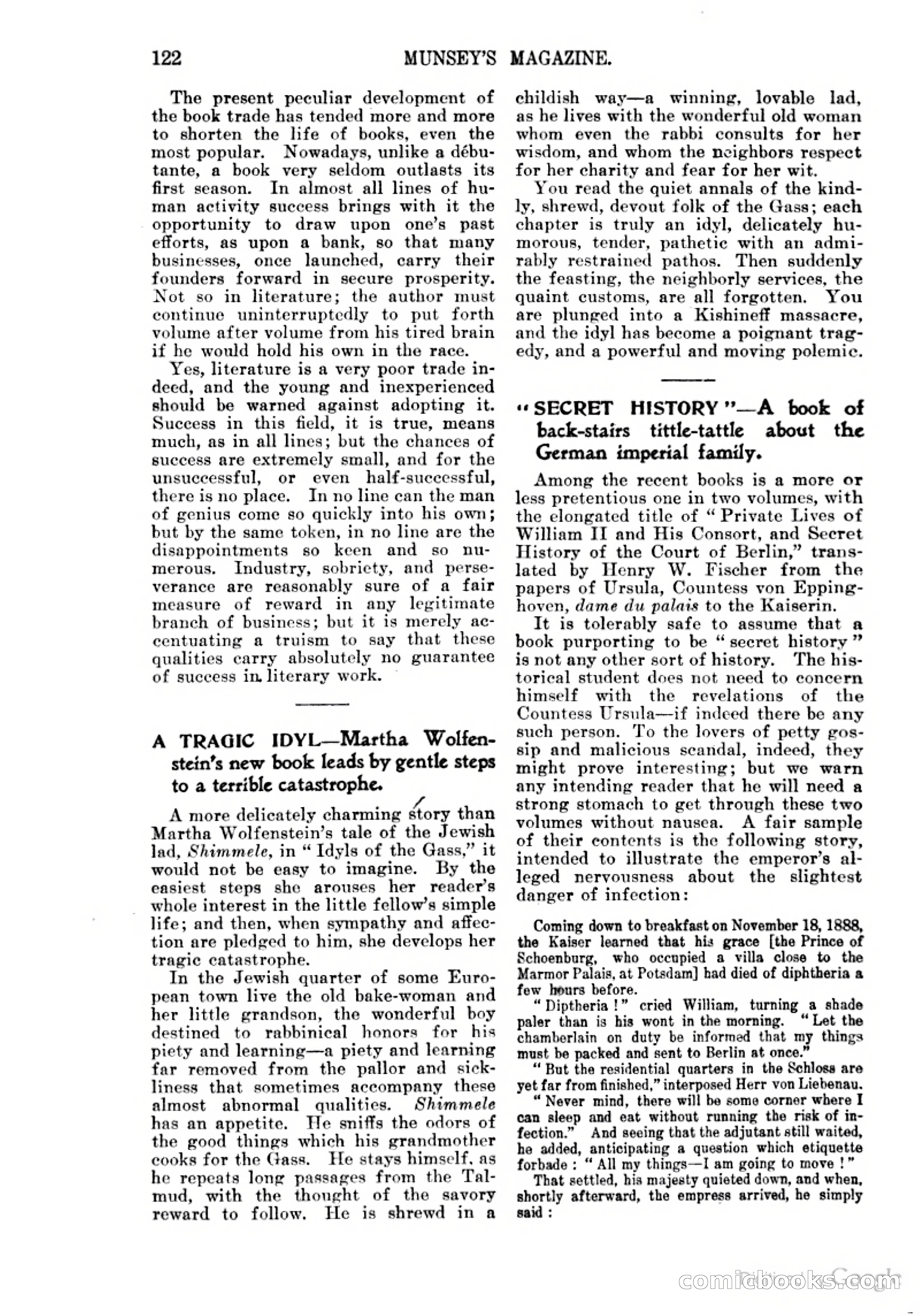 Munsey's Magazine Cover — page 126 of 400