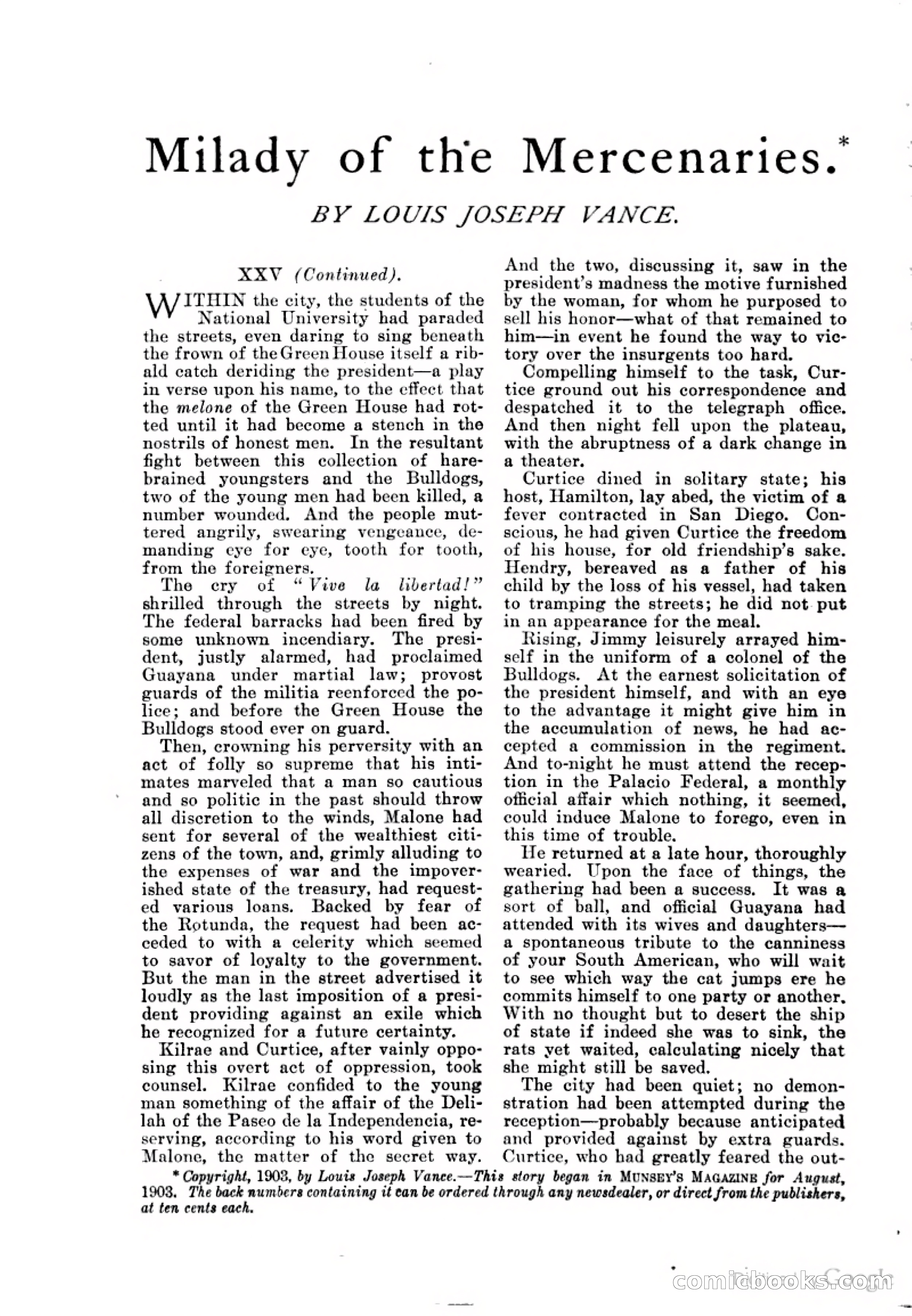 Munsey's Magazine Cover — page 154 of 400