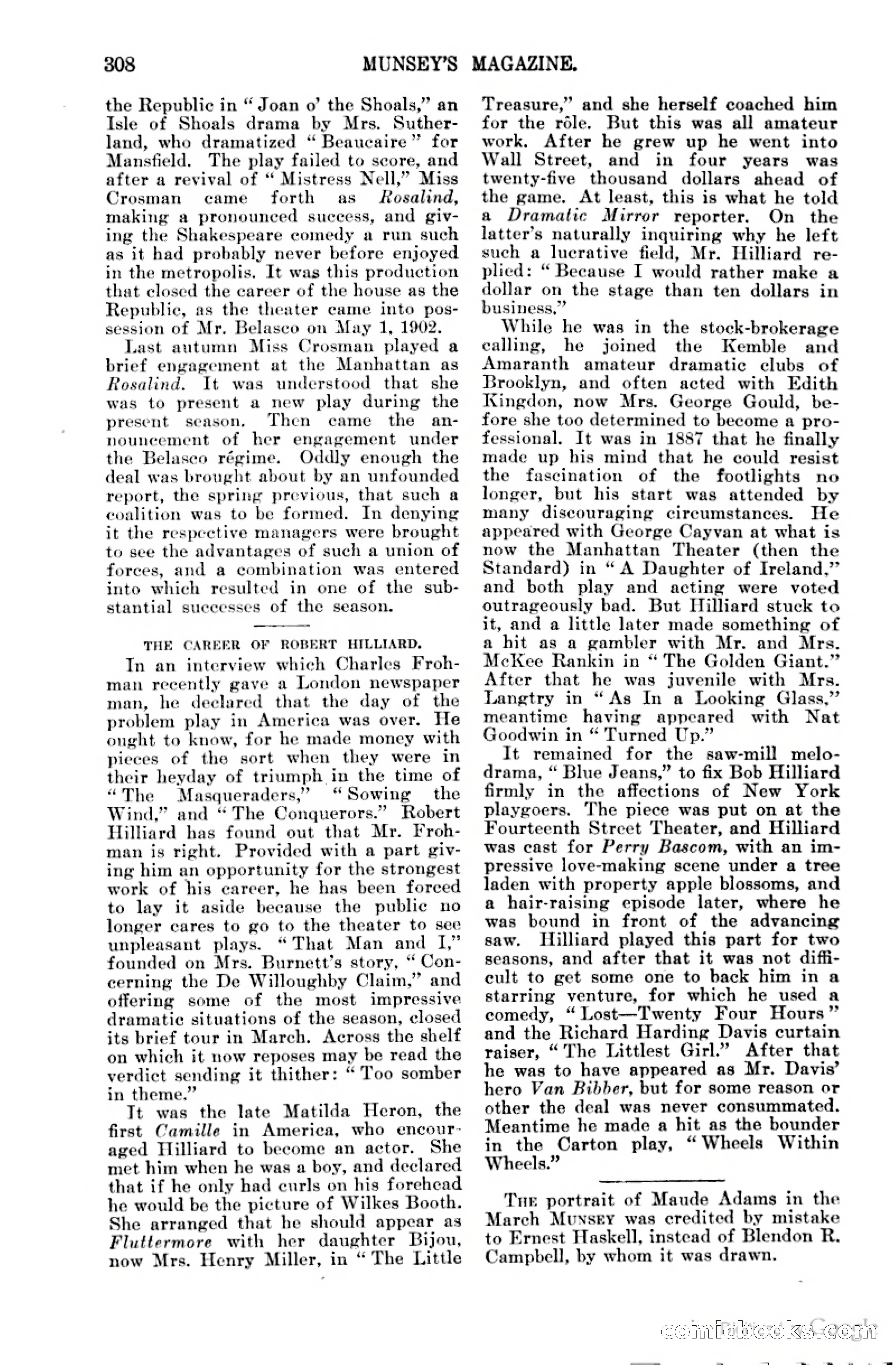 Munsey's Magazine Cover — page 312 of 400