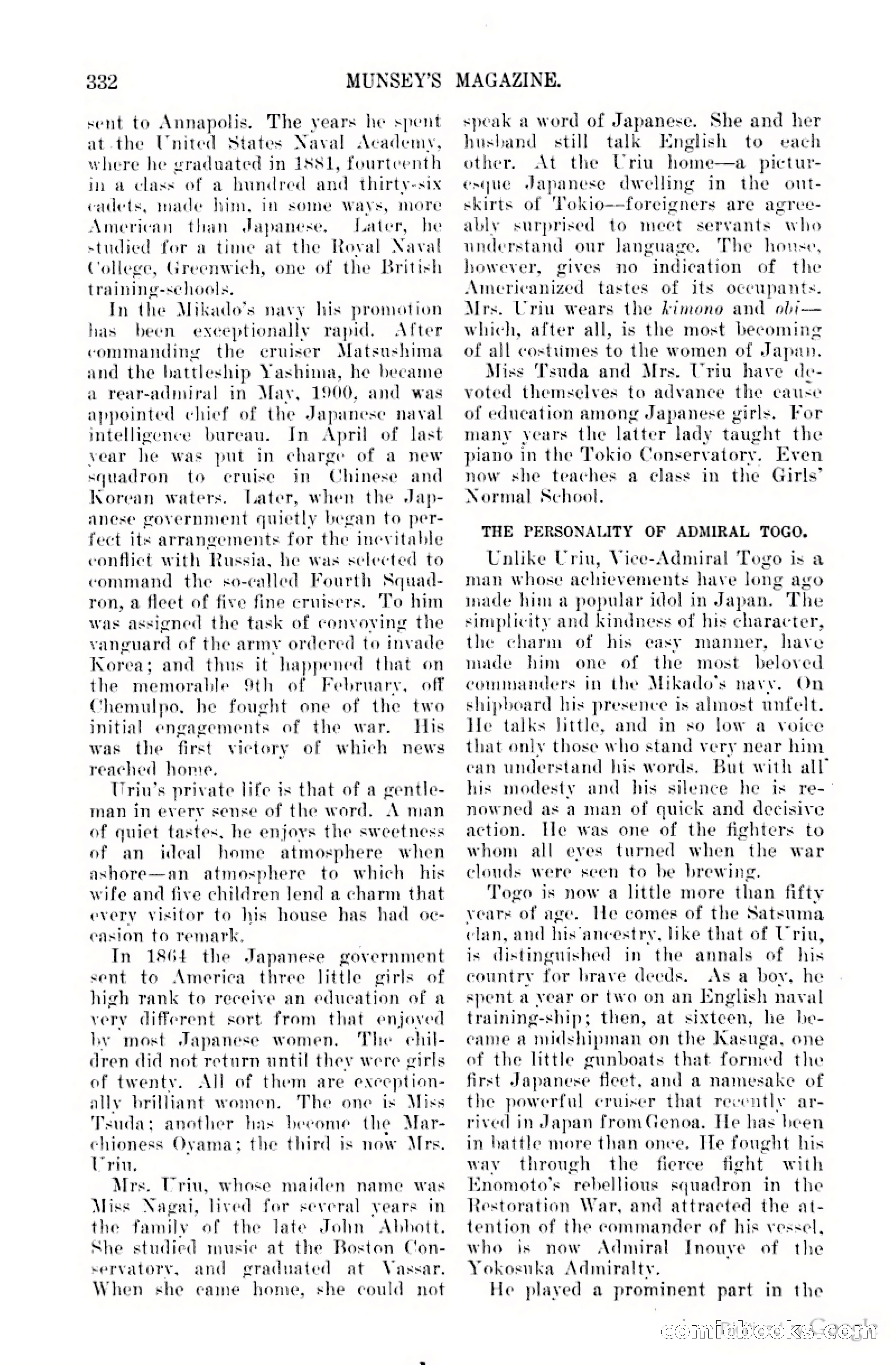 Munsey's Magazine Cover — page 336 of 400