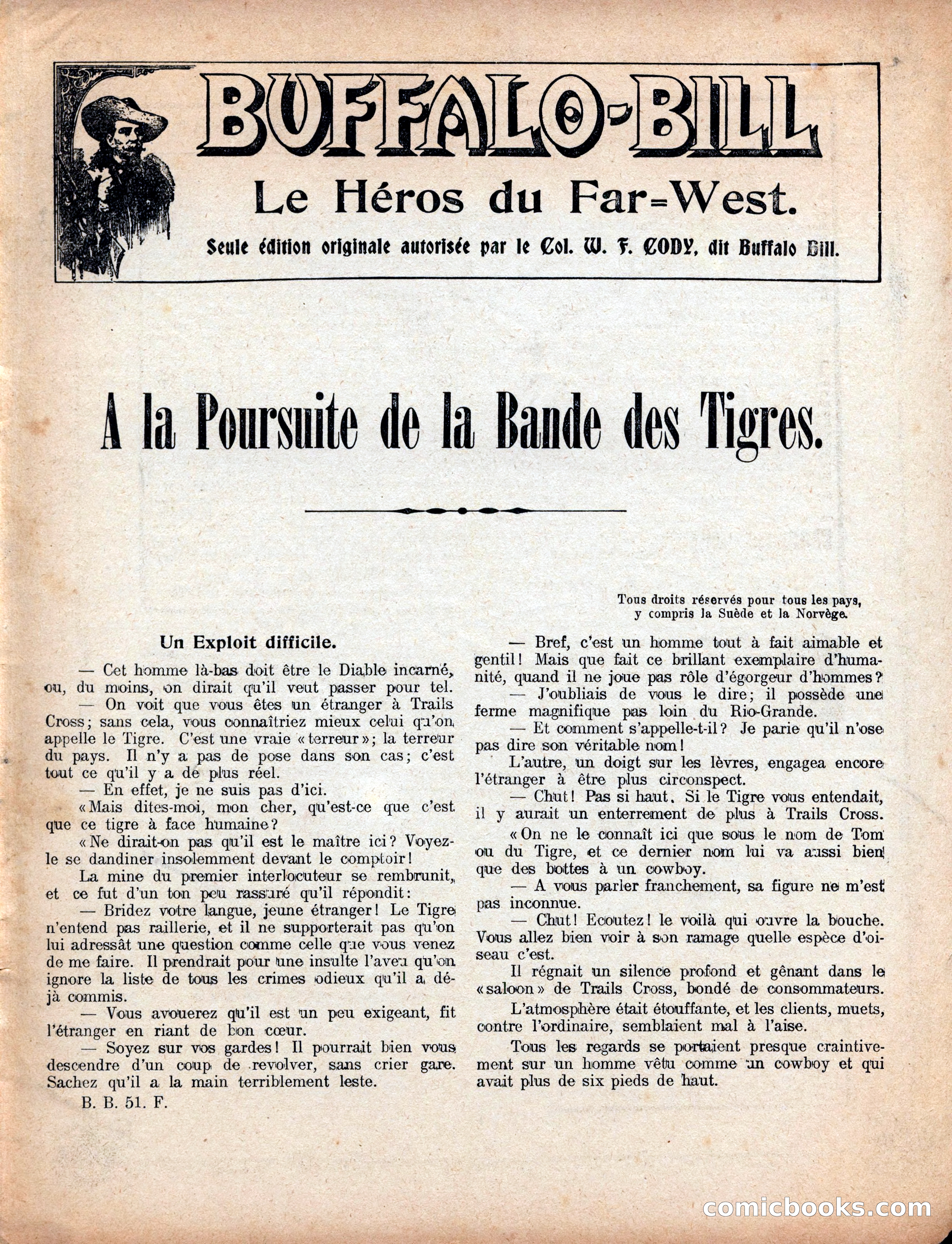 Buffalo Bill's Trail of the Man Tigers — page 5 of 40