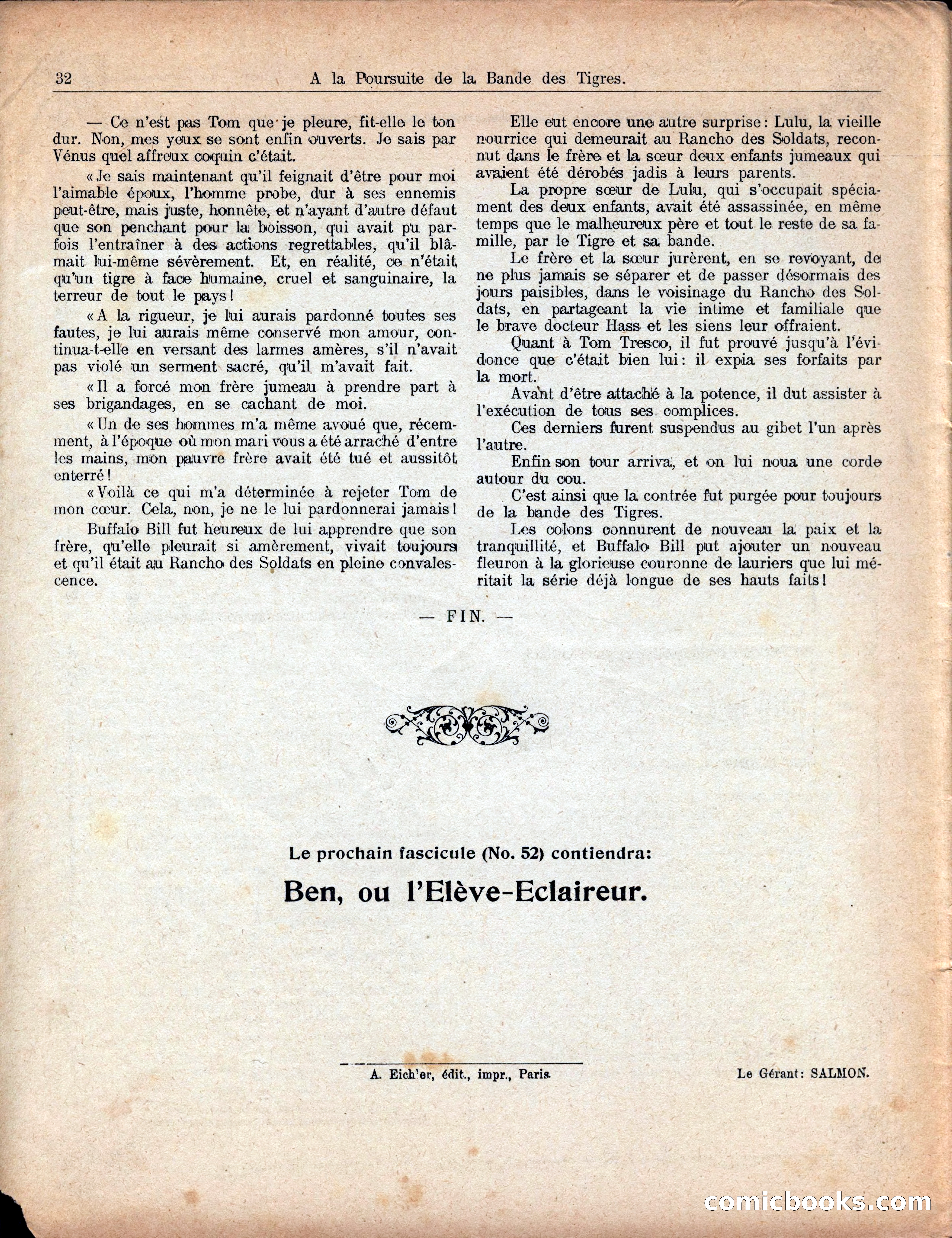 Buffalo Bill's Trail of the Man Tigers — page 36 of 40