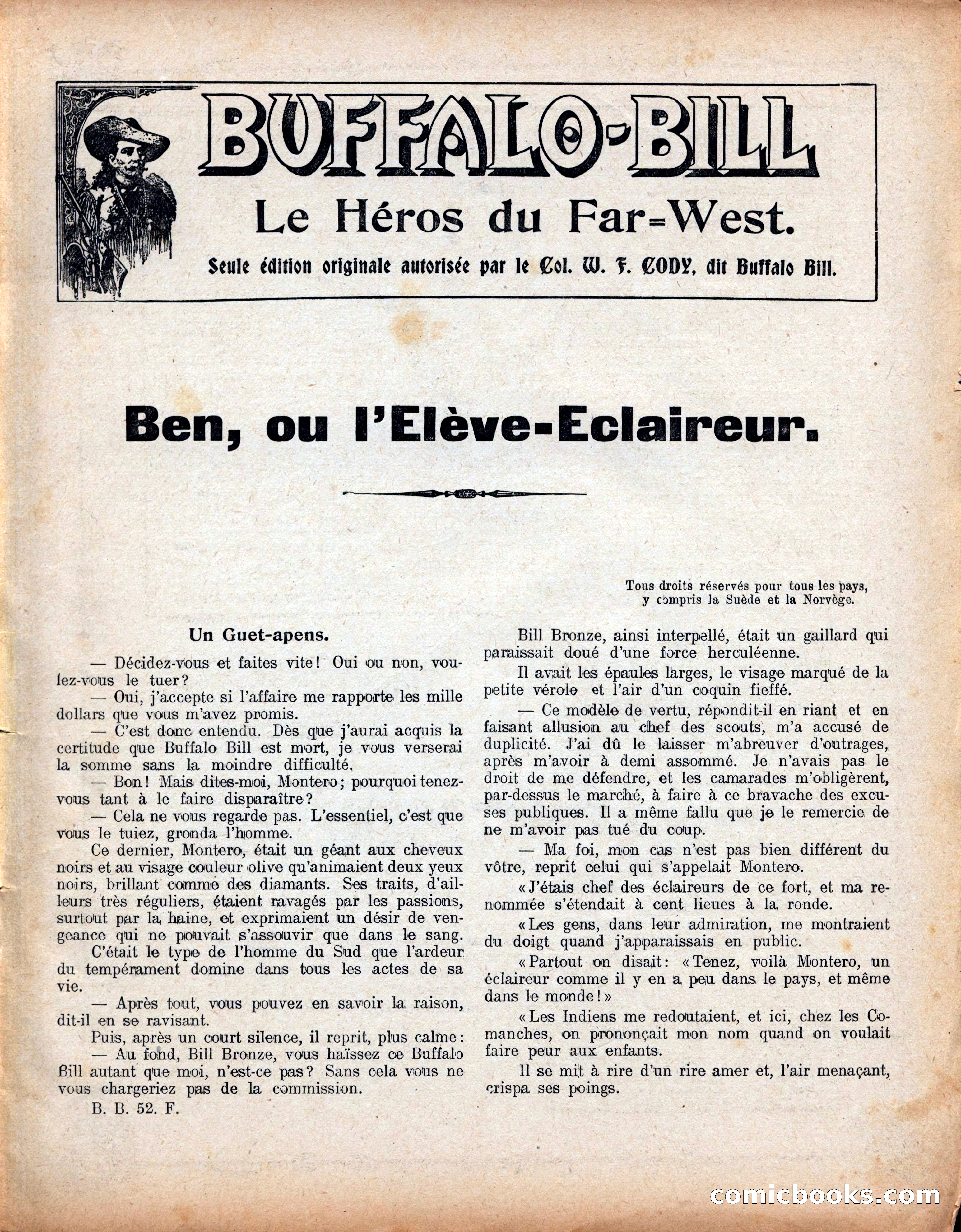 Buffalo Bill No. 52: Ben, ou l'Élève-Éclaireur — page 5 of 40