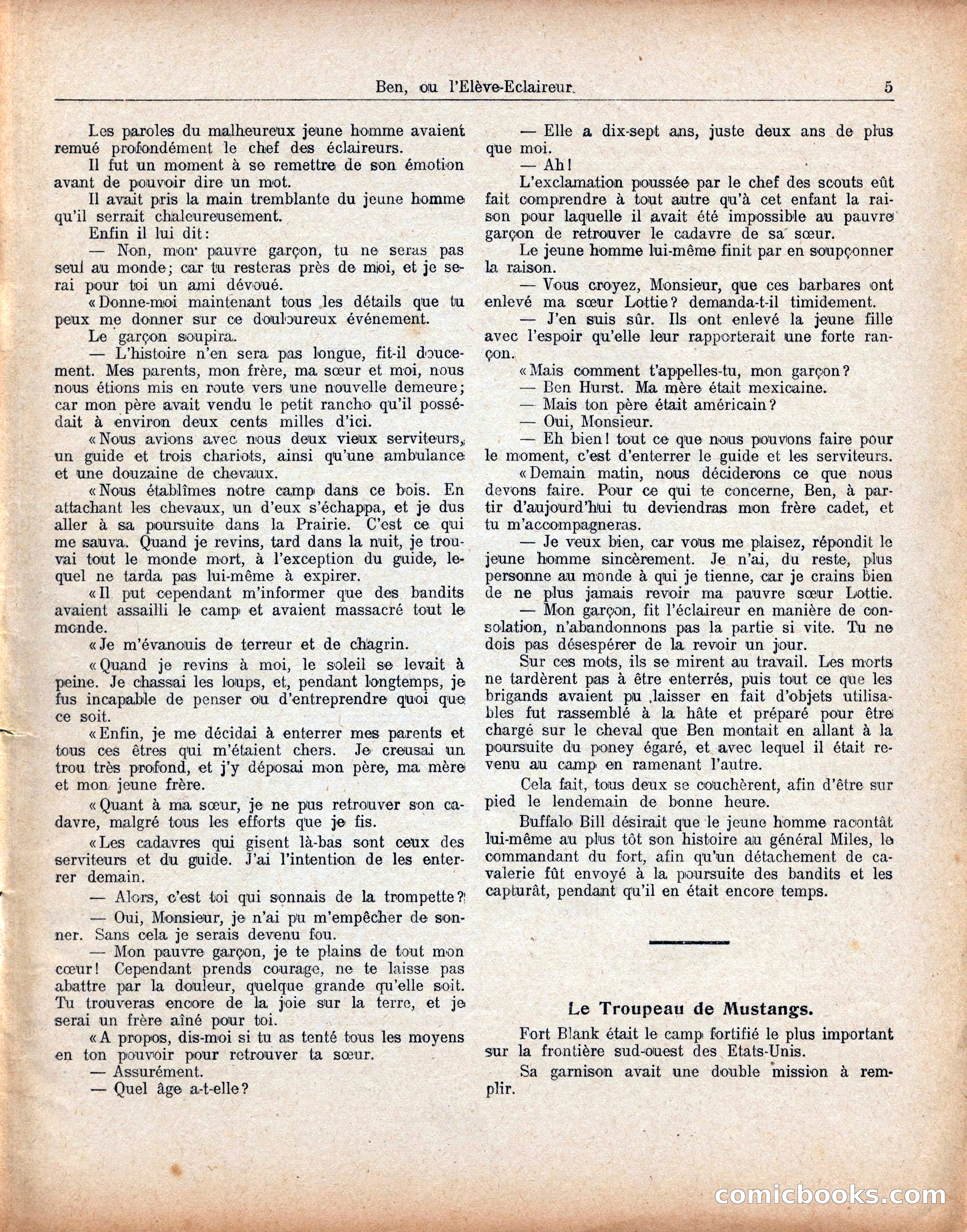 Buffalo Bill No. 52: Ben, ou l'Élève-Éclaireur — page 9 of 40
