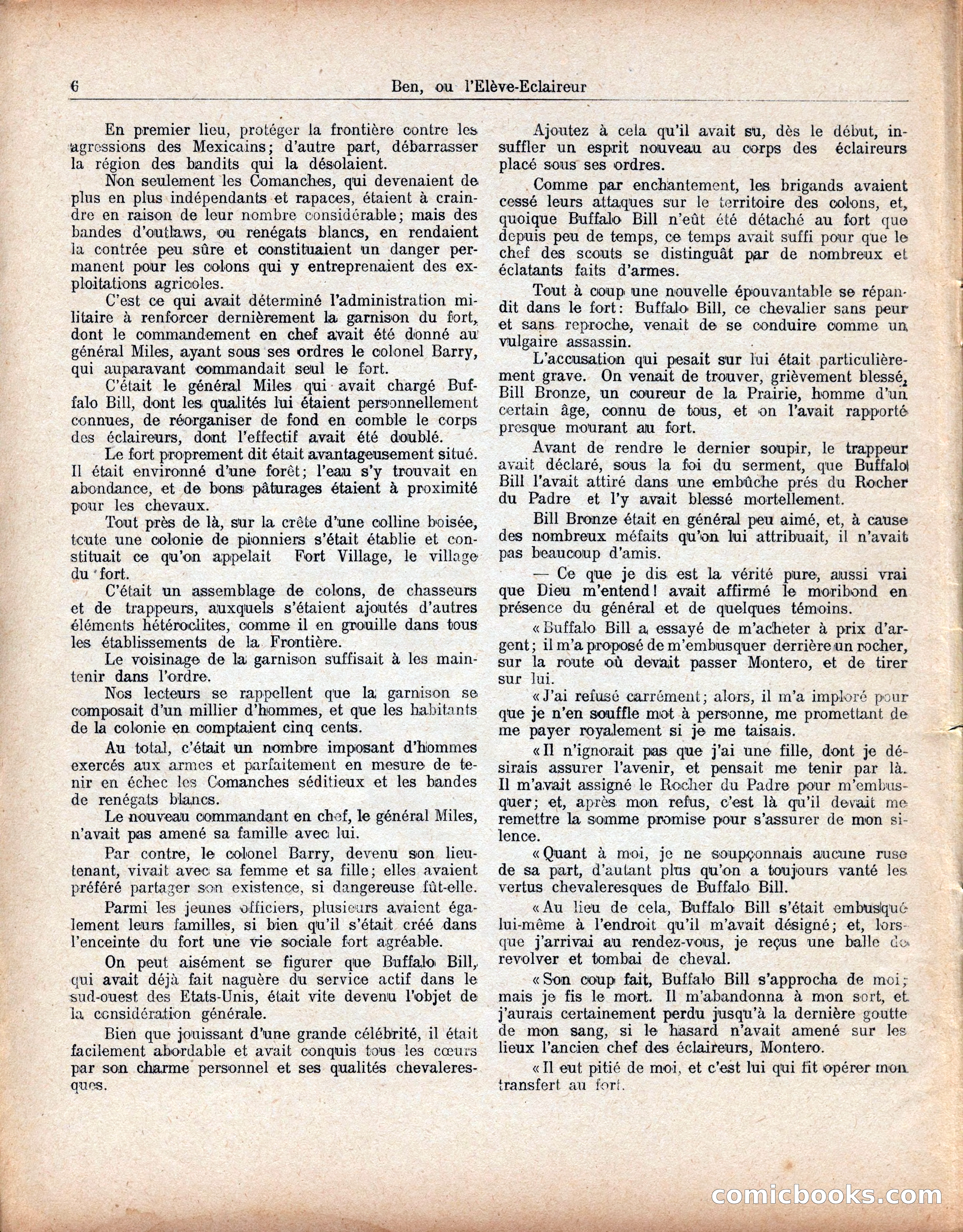 Buffalo Bill No. 52: Ben, ou l'Élève-Éclaireur — page 10 of 40