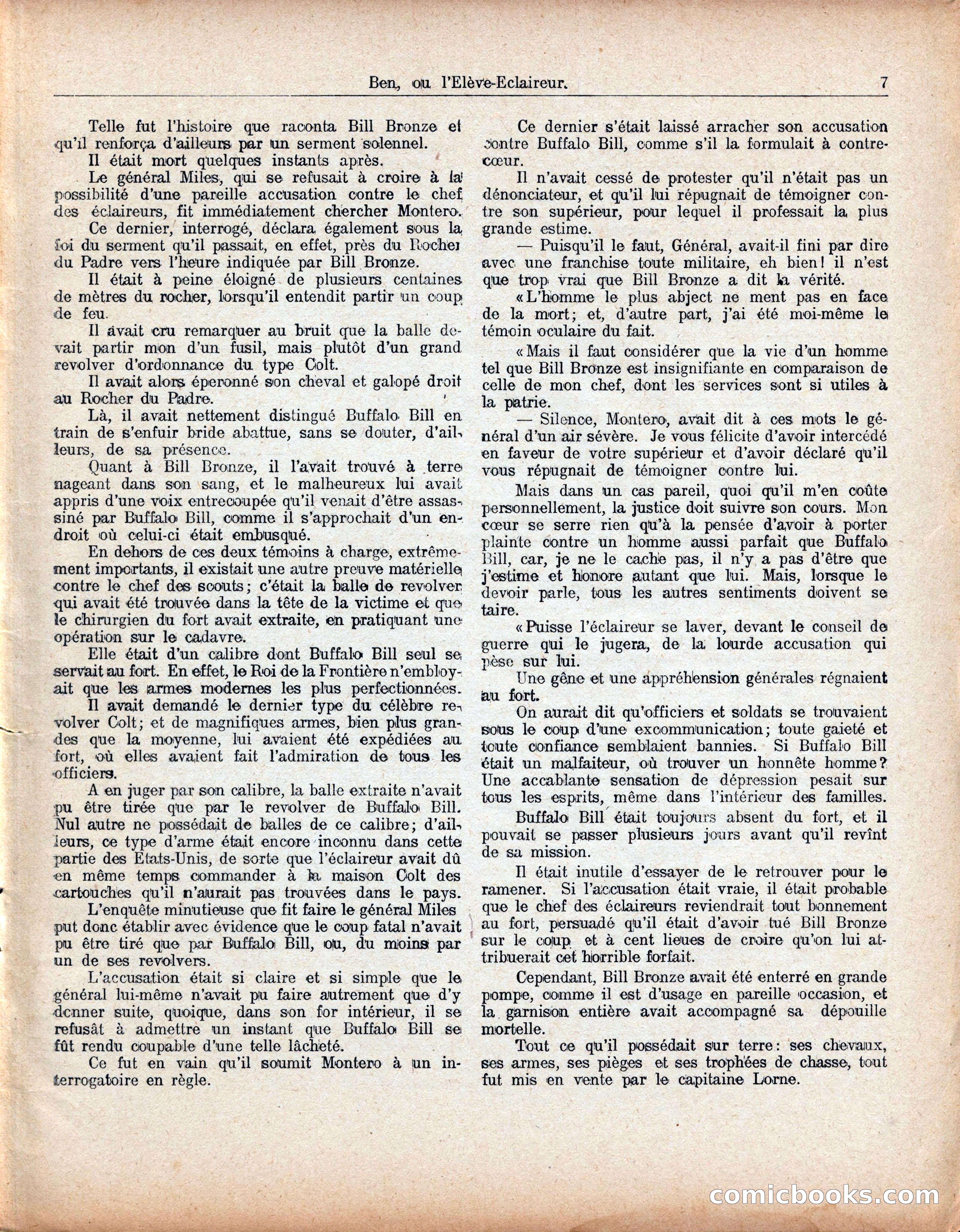 Buffalo Bill No. 52: Ben, ou l'Élève-Éclaireur — page 11 of 40