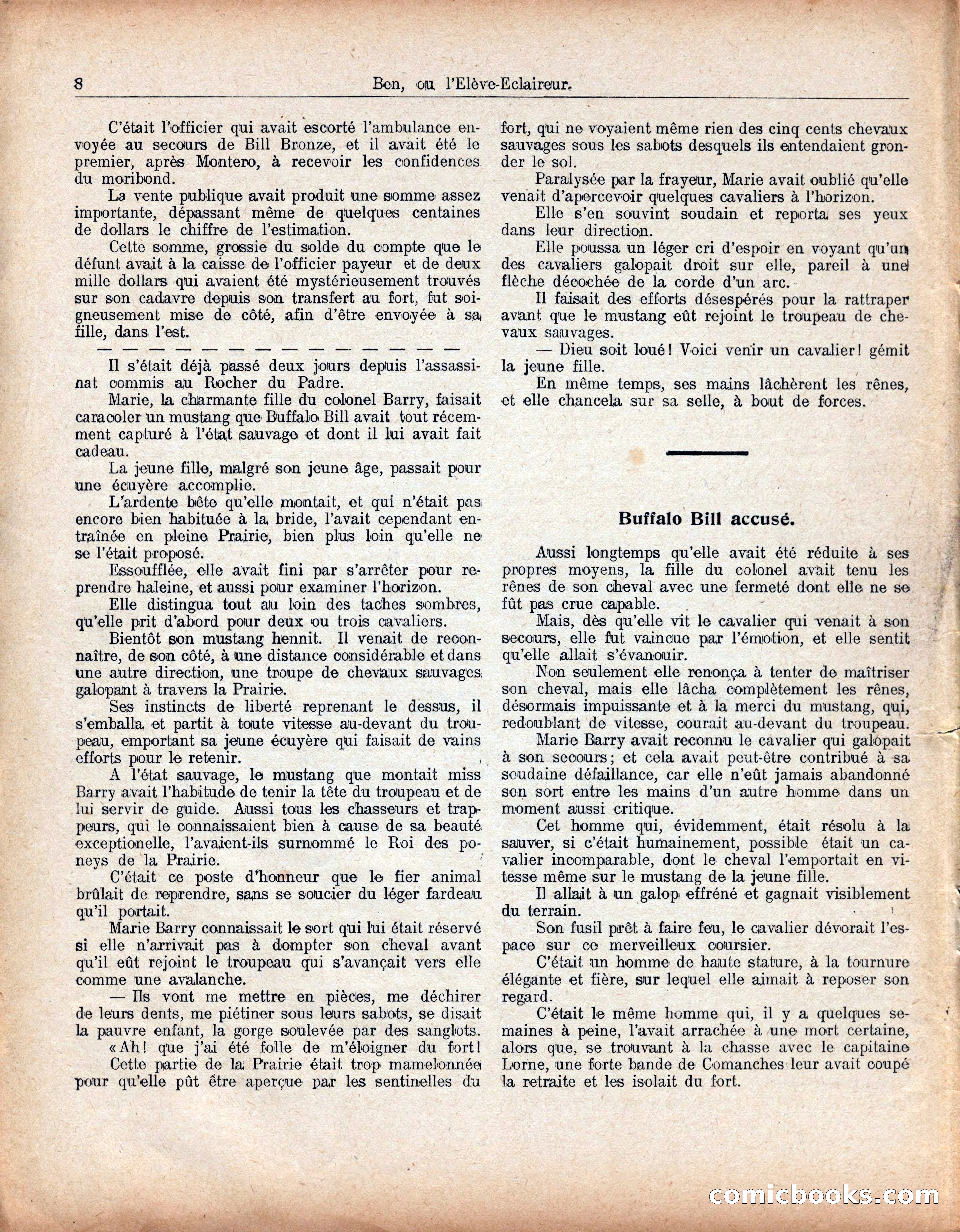 Buffalo Bill No. 52: Ben, ou l'Élève-Éclaireur — page 12 of 40