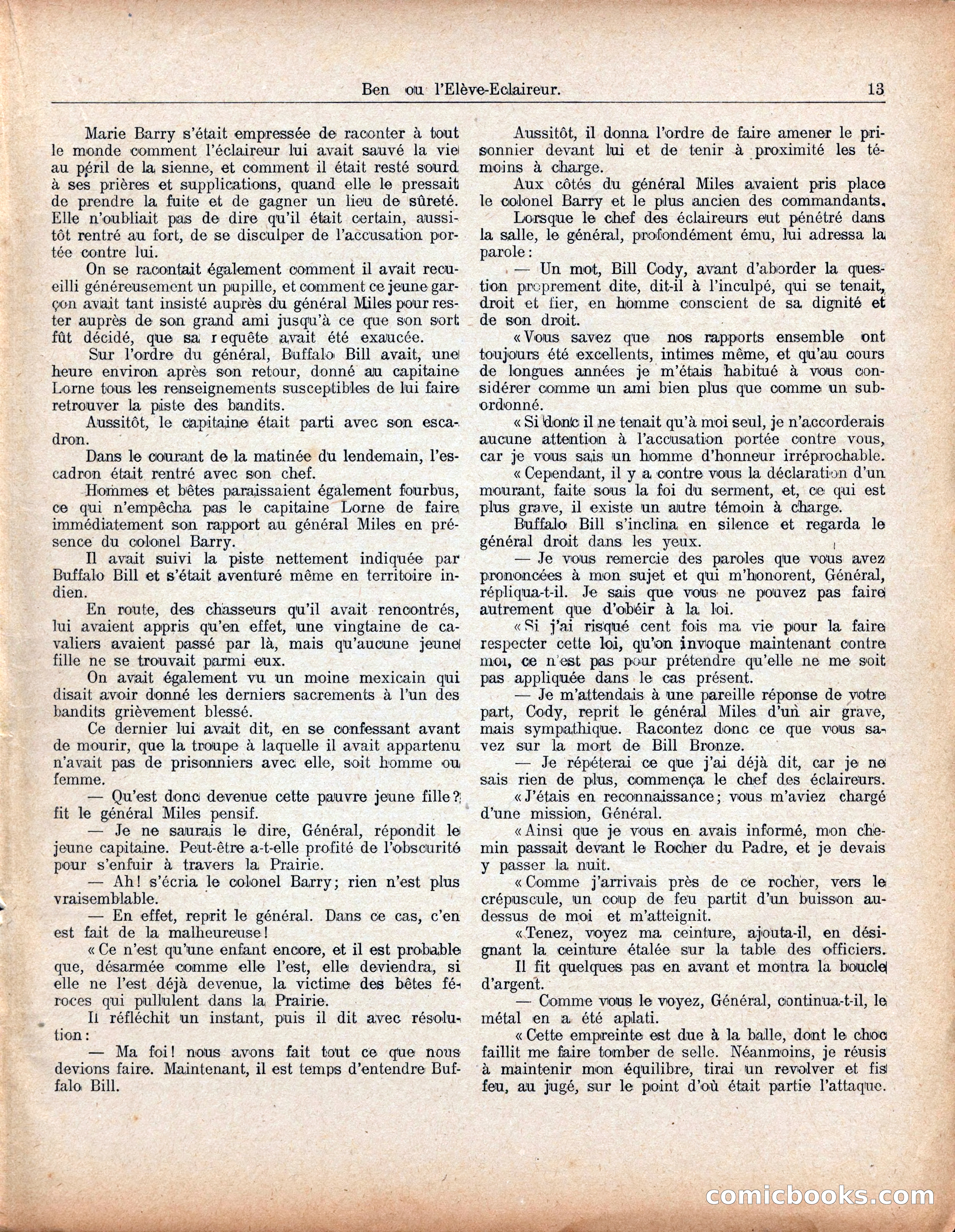 Buffalo Bill No. 52: Ben, ou l'Élève-Éclaireur — page 17 of 40