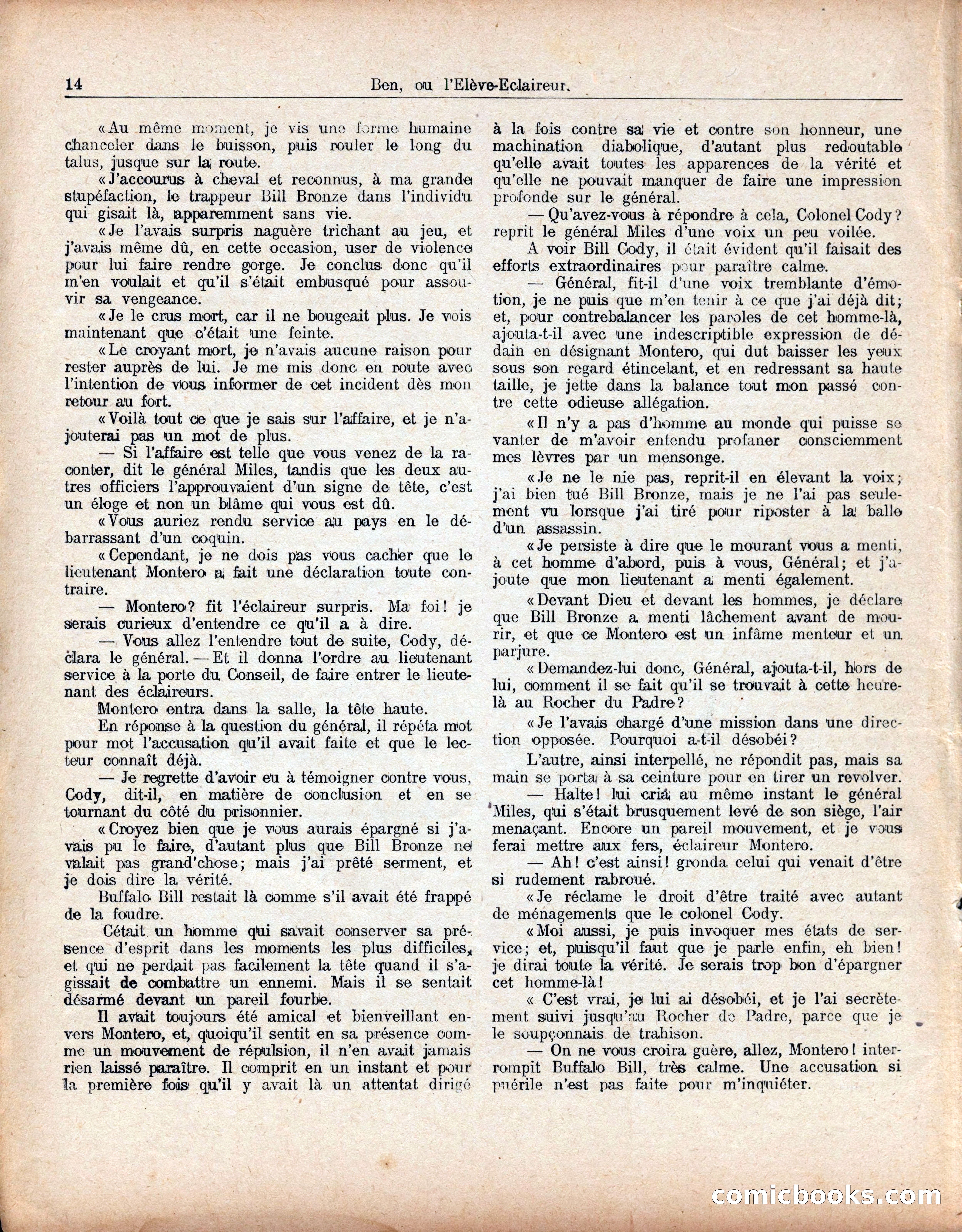 Buffalo Bill No. 52: Ben, ou l'Élève-Éclaireur — page 18 of 40