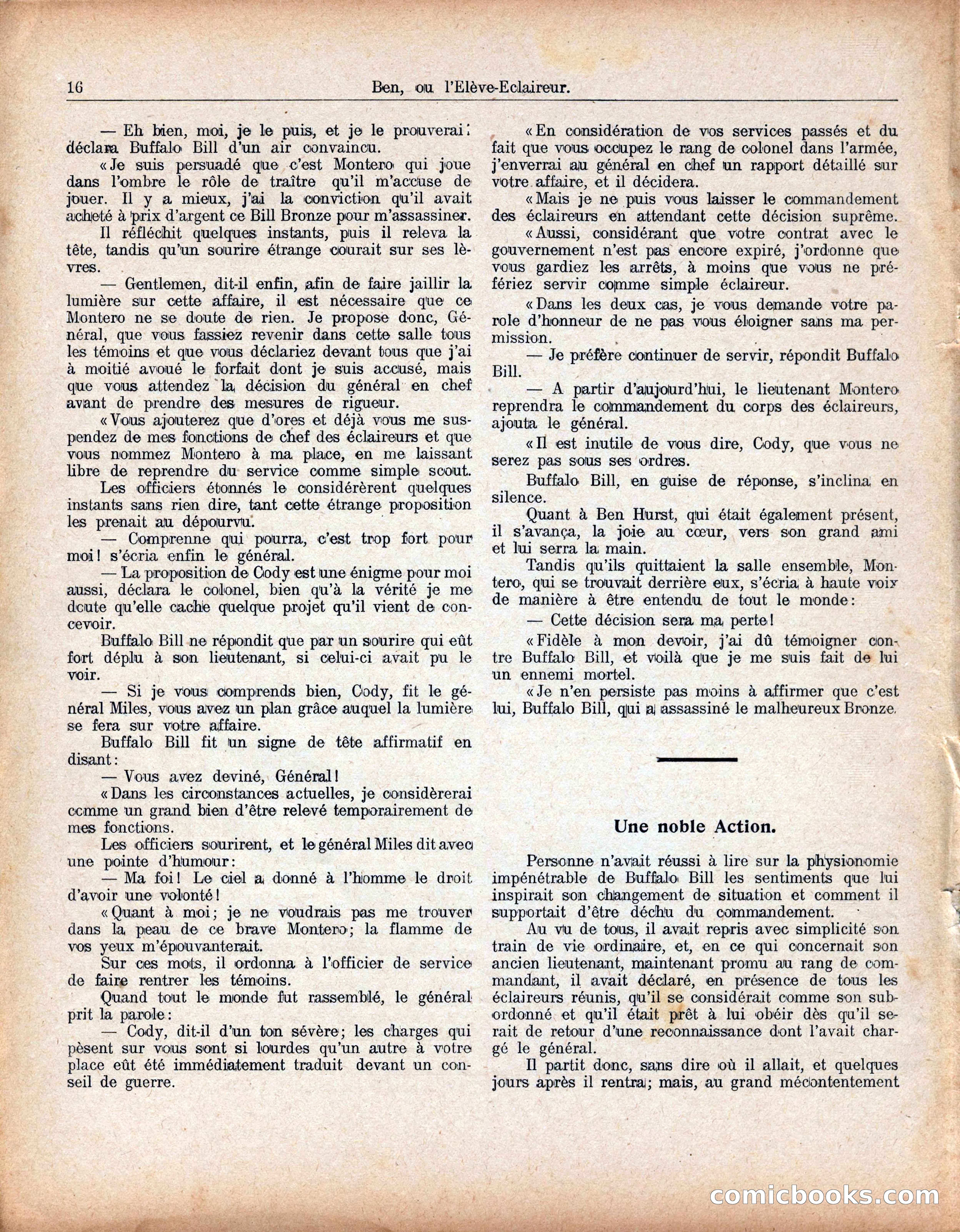 Buffalo Bill No. 52: Ben, ou l'Élève-Éclaireur — page 20 of 40